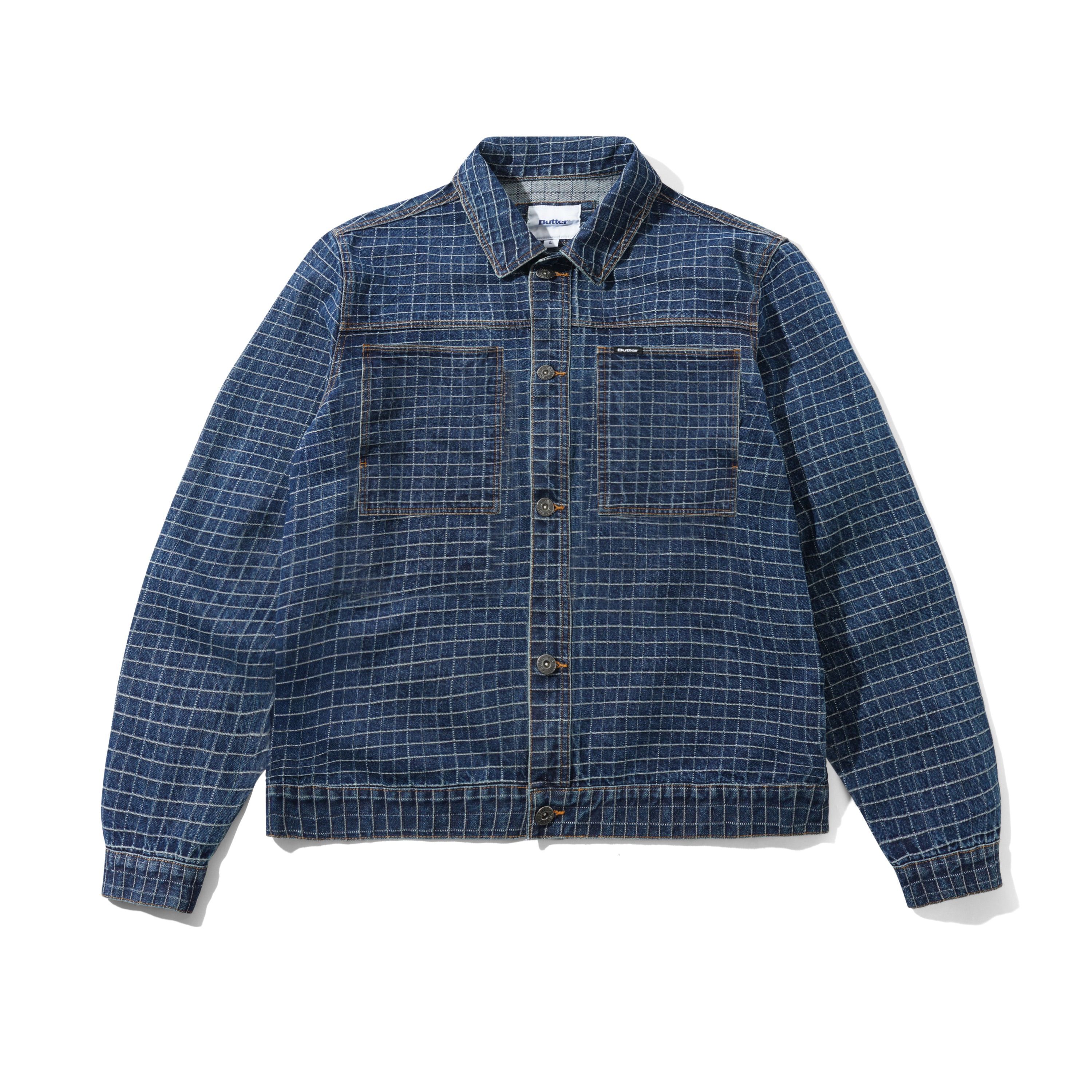 Butter Goods Grid Denim Jacket – Indigo
