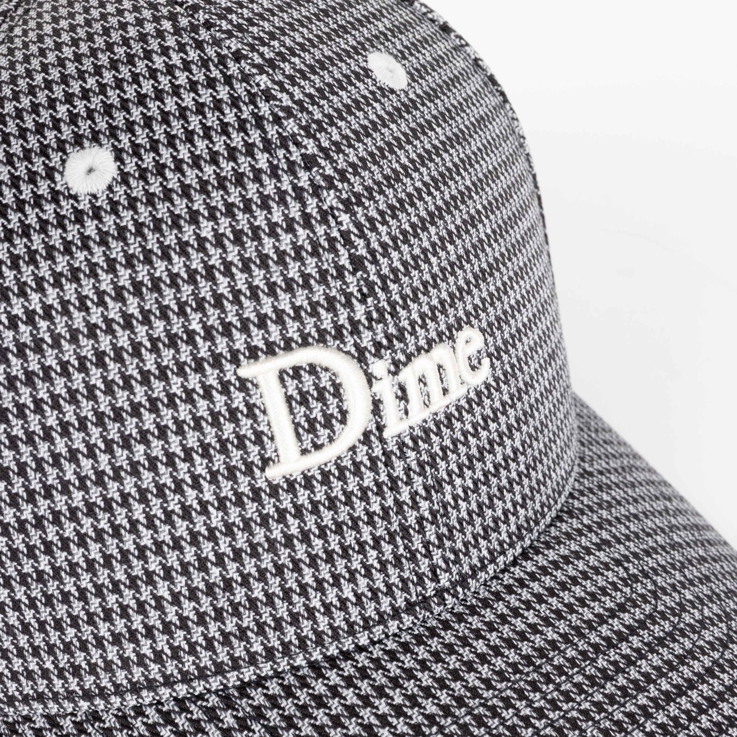Dime MTL Classic Houndstooth Low Pro Cap Black — detail