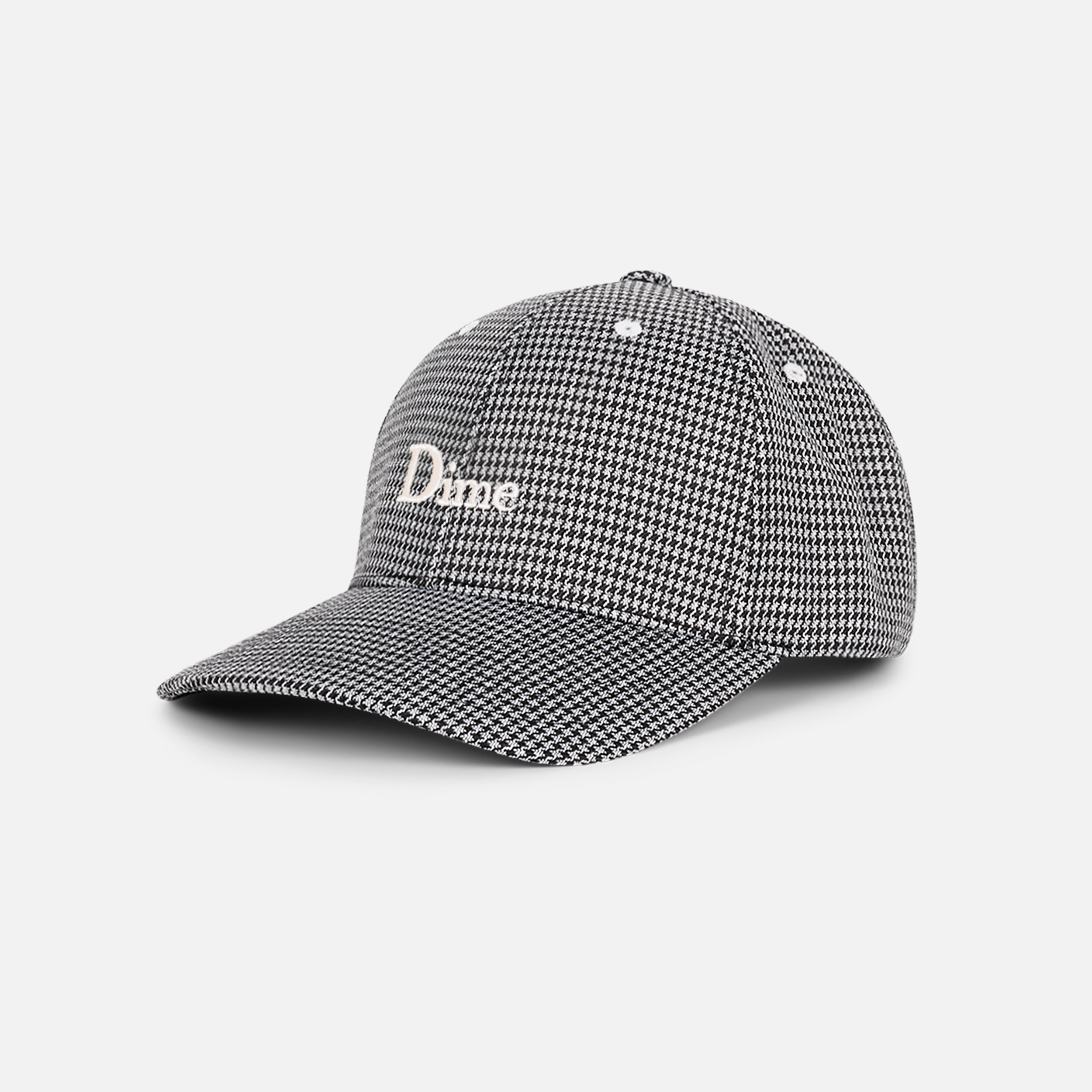 Dime MTL Classic Houndstooth Low Pro Cap Black — product shot