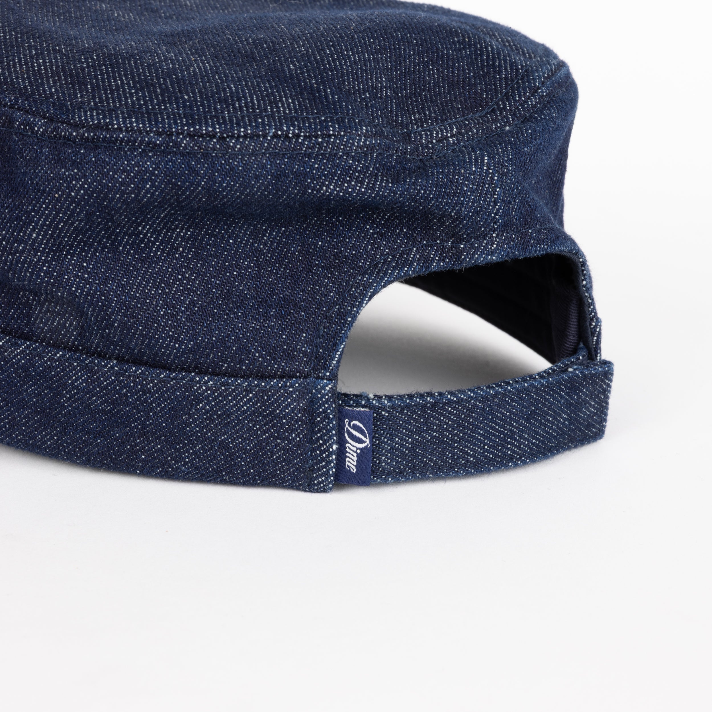Dime MTL Denim Painter Cap Indigo — detail
