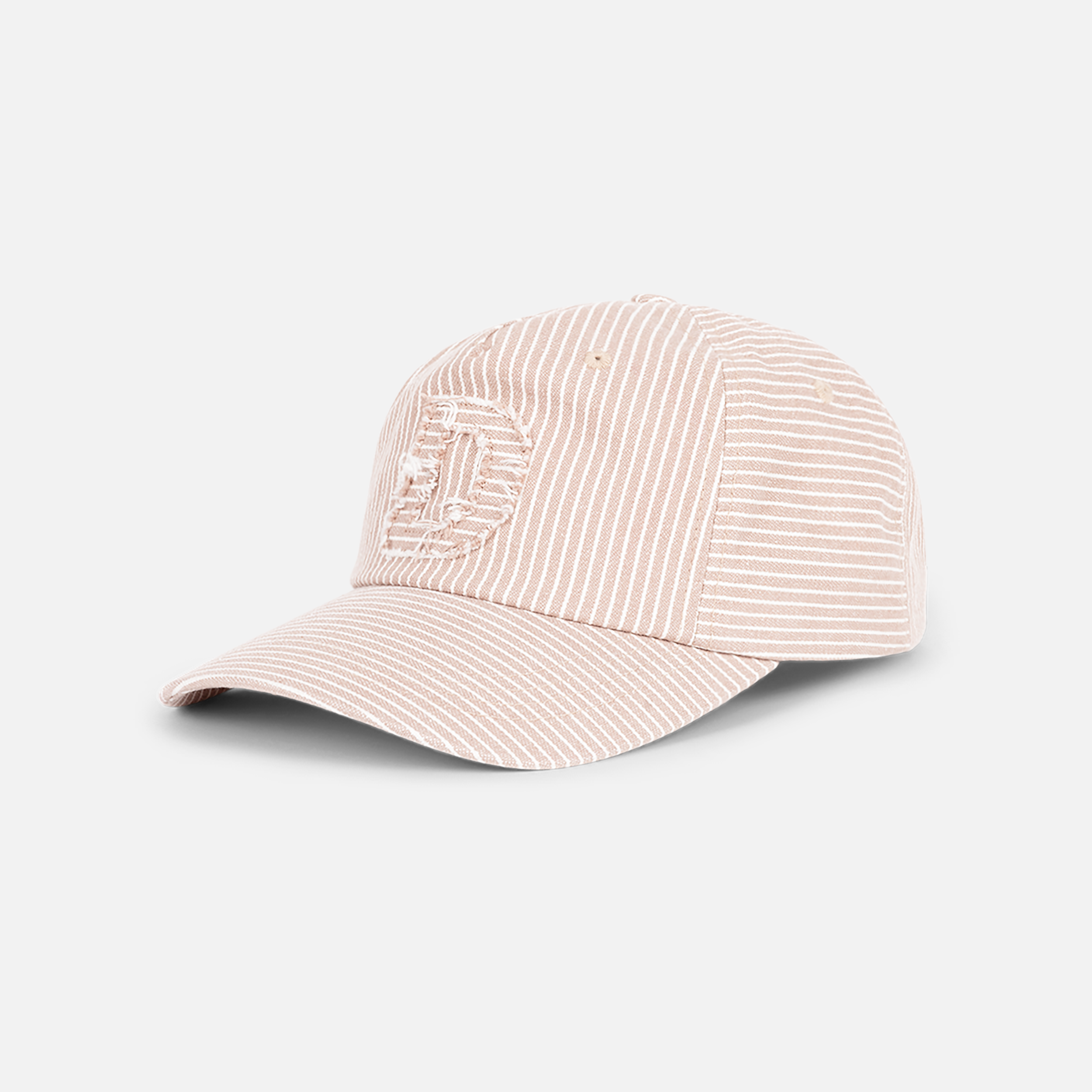 Dime MTL Striped Worker Cap Camel — product shot