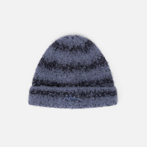 Dime MTL Mohair Striped Beanie Blue — product shot