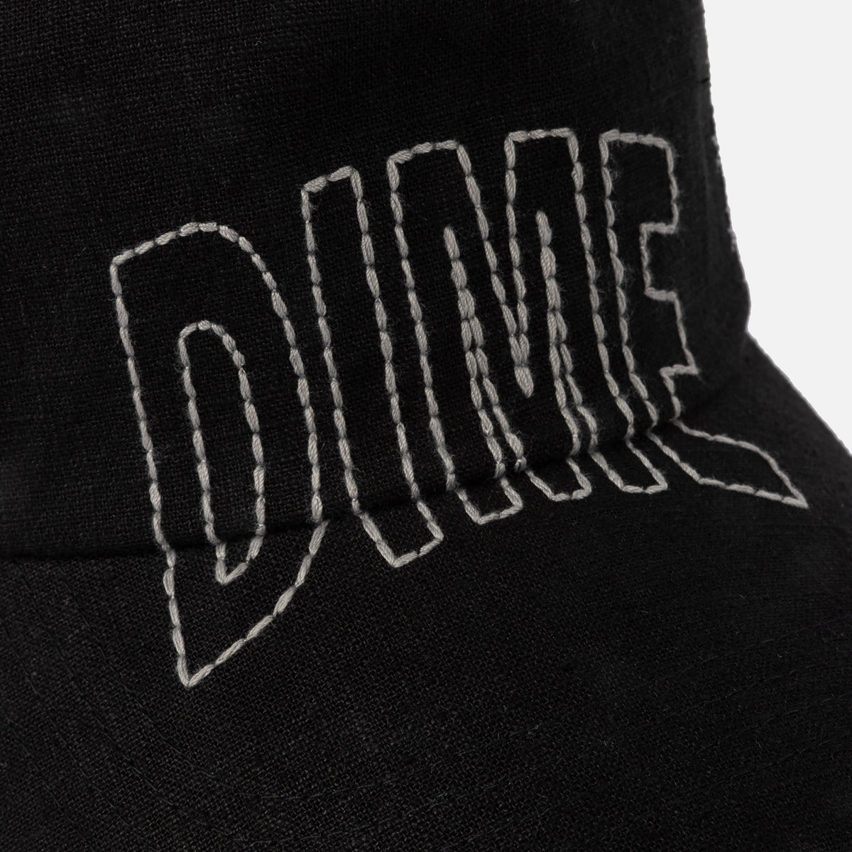 Dime MTL Allover Stitch Worker Cap Black — detail