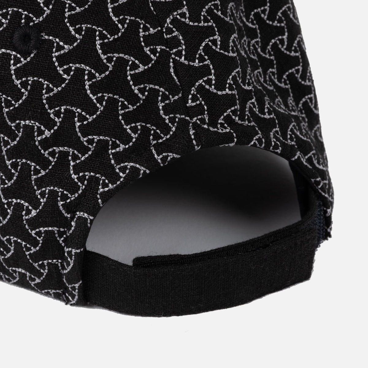 Dime MTL Allover Stitch Worker Cap Black — detail