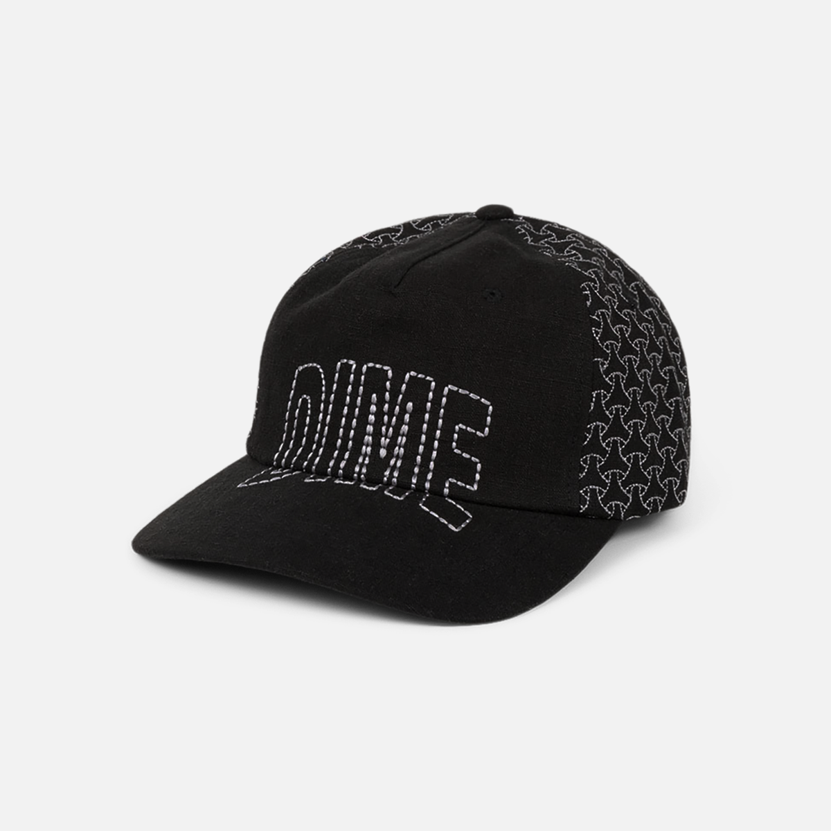 Dime MTL Allover Stitch Worker Cap Black — product shot
