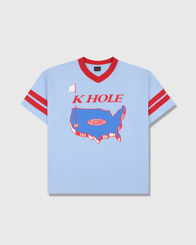 Maillot à col en V Hole Pleasures – Bleu