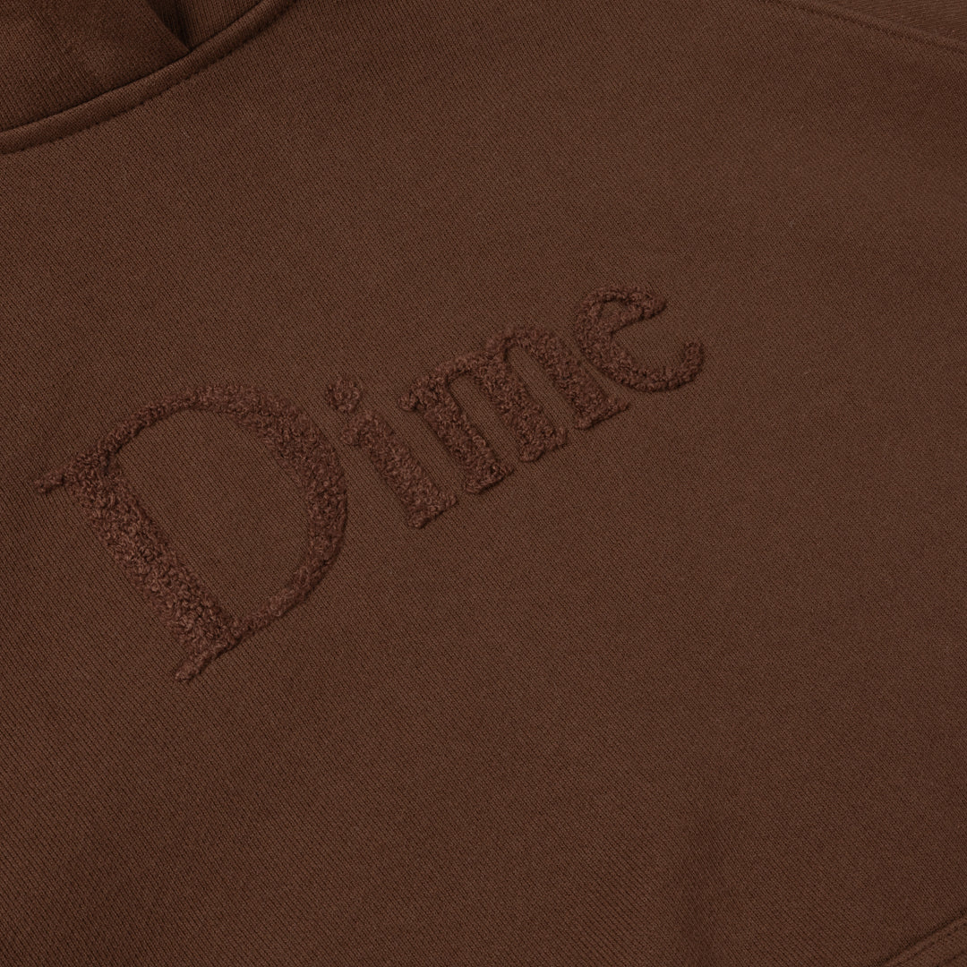 Dime MTL Classic Logo Hoodie Brown
