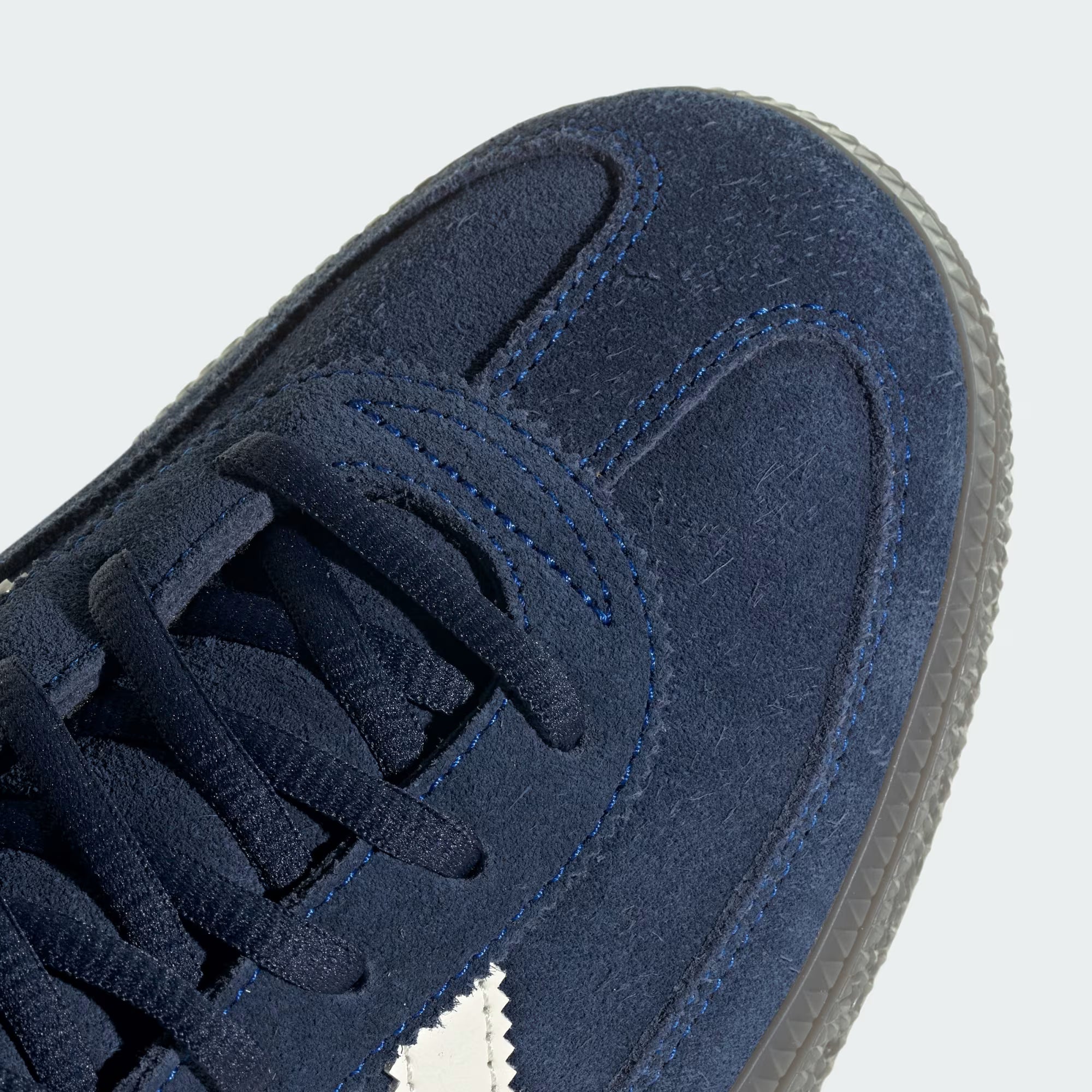 Adidas Handball Spezial — Night Indigo / Cream White toe box on shoe