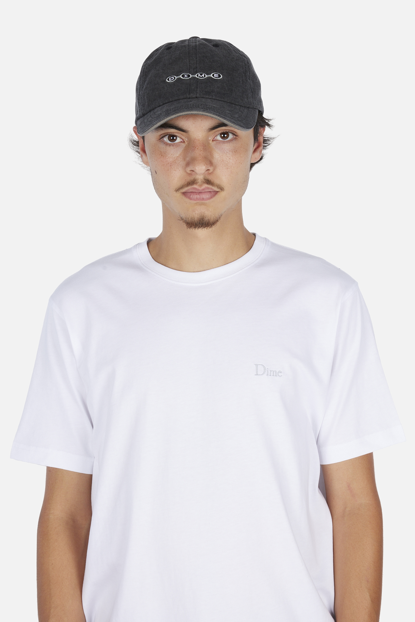 Dime MTL Space Low Pro Cap Black Washed — worn by model