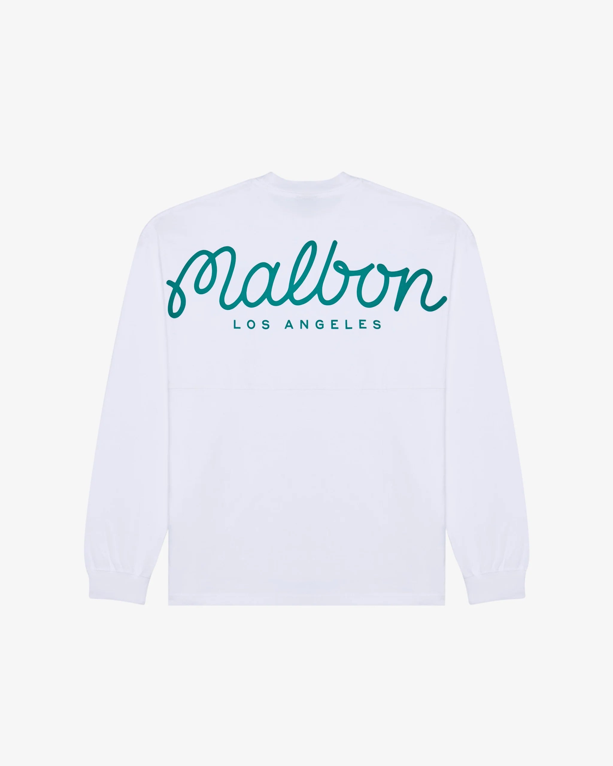 Malbon Golf Horizon L/S Tee White