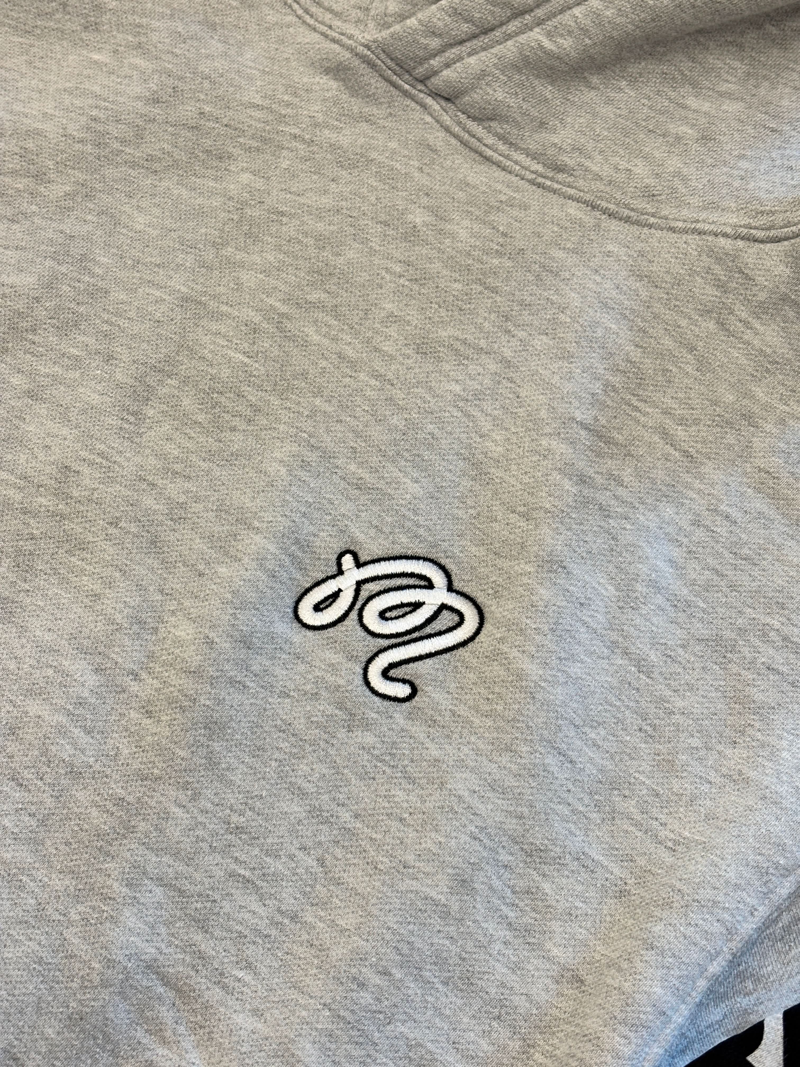Malbon Golf x Santa Cruz | Fesque Screaming Hand Hoodie logo detail