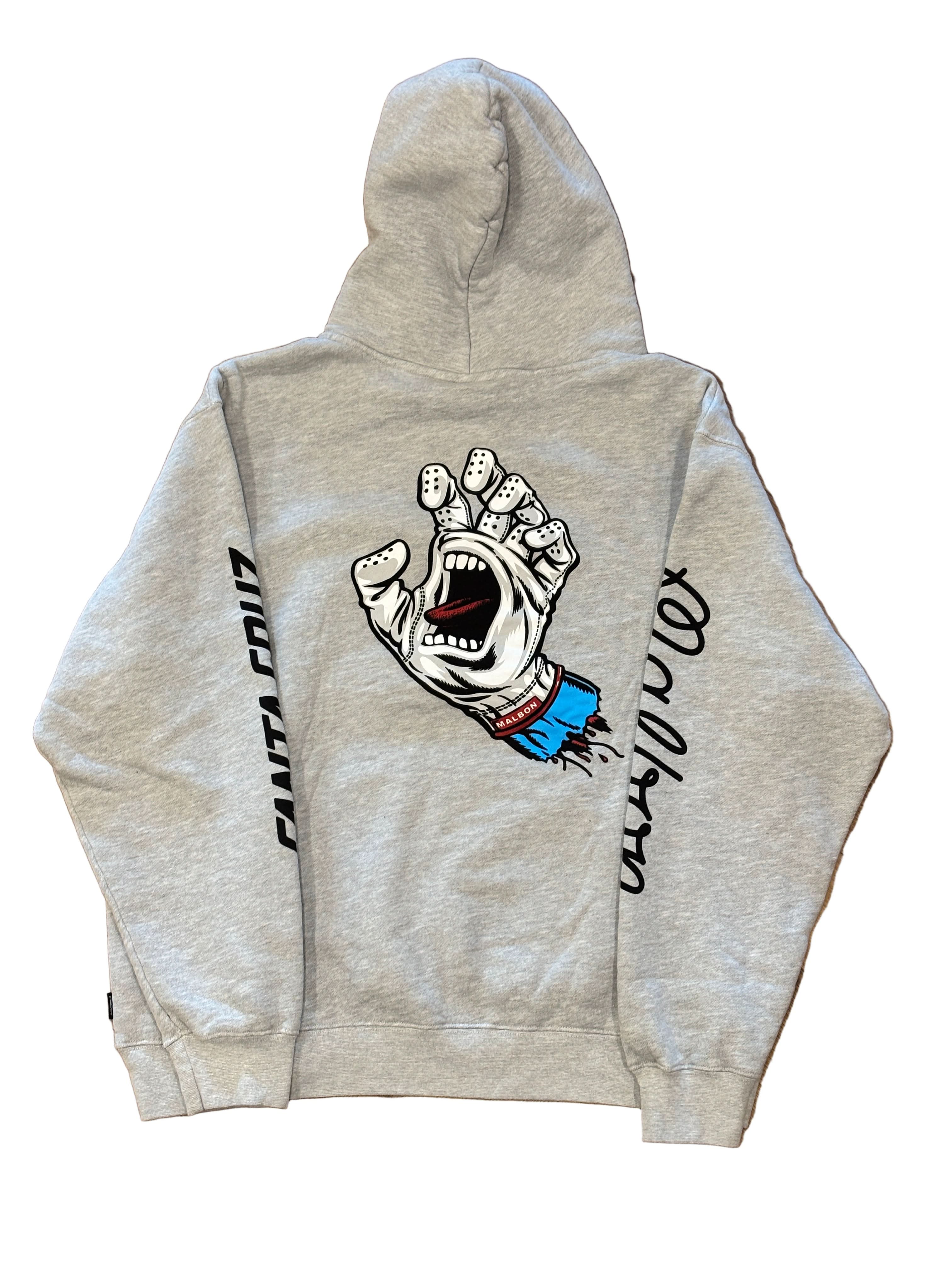 Malbon Golf x Santa Cruz | Fesque Screaming Hand Hoodie back of hoodie