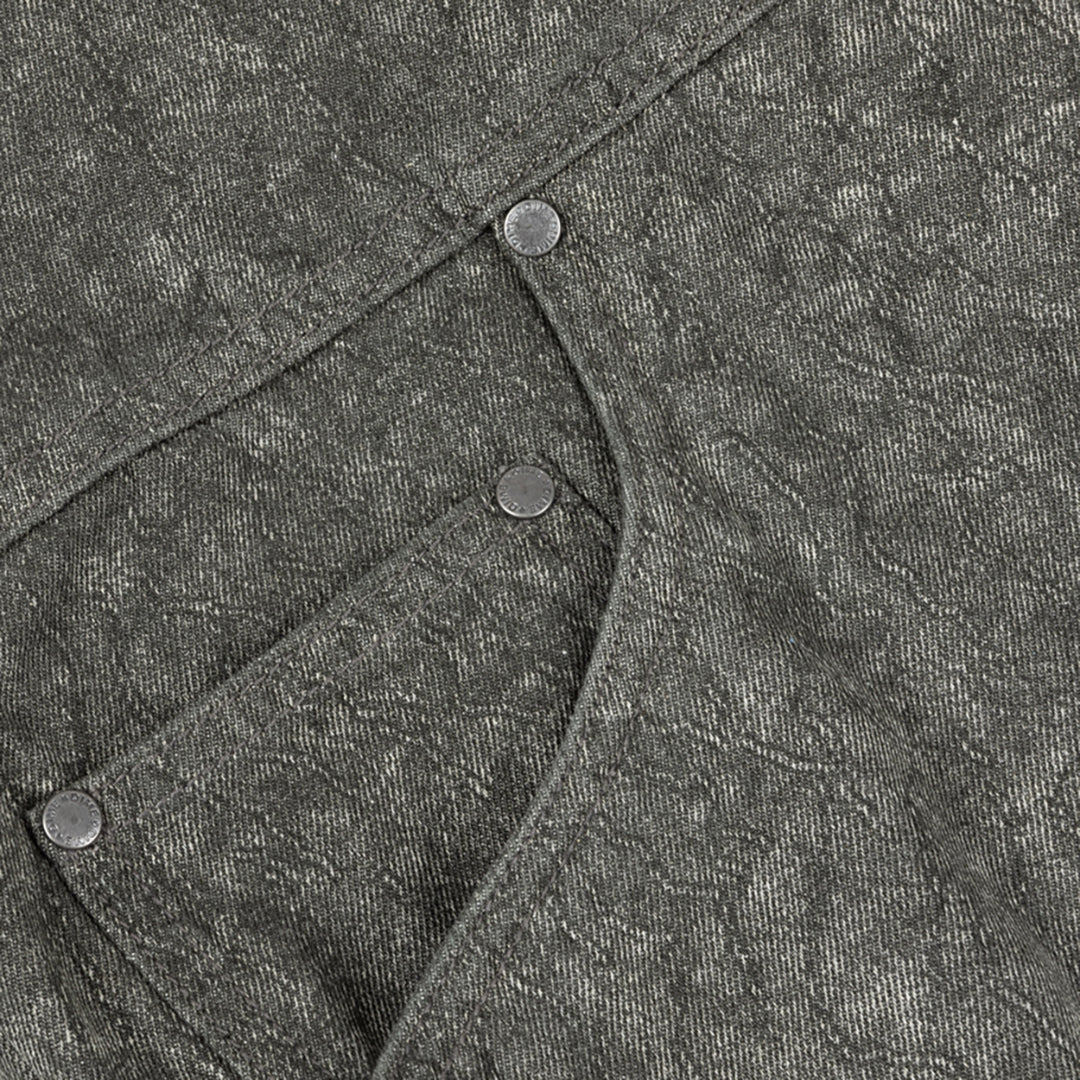 Dime MTL Hooded Denim Jacket Electric Charcoal