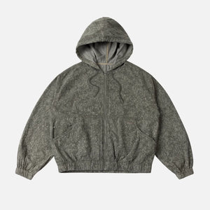 Dime MTL Hooded Denim Jacket Electric Charcoal