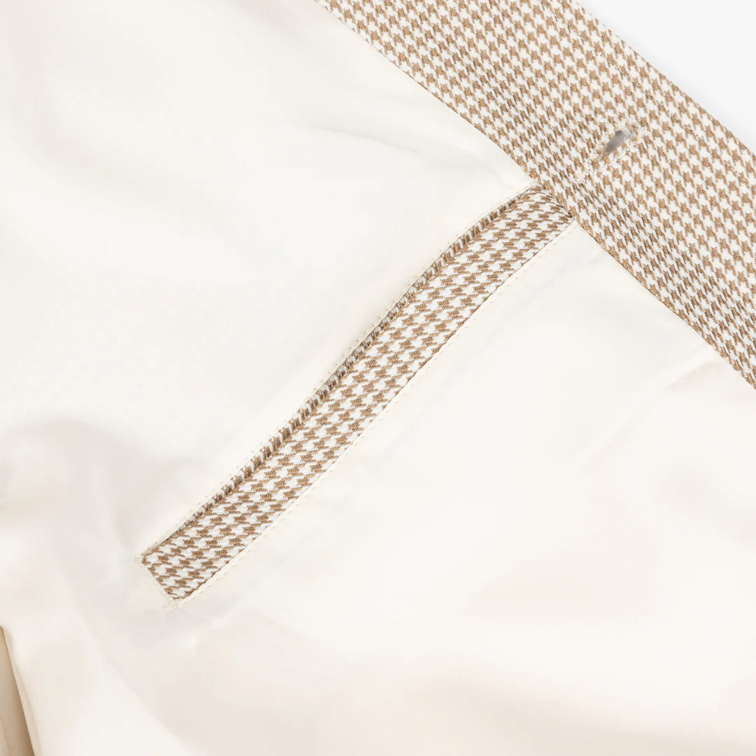 Dime MTL Houndstooth Jacket Beige