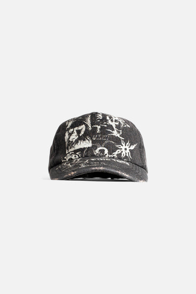 Jungles Jungles Find Truth Distressed Cap – Black