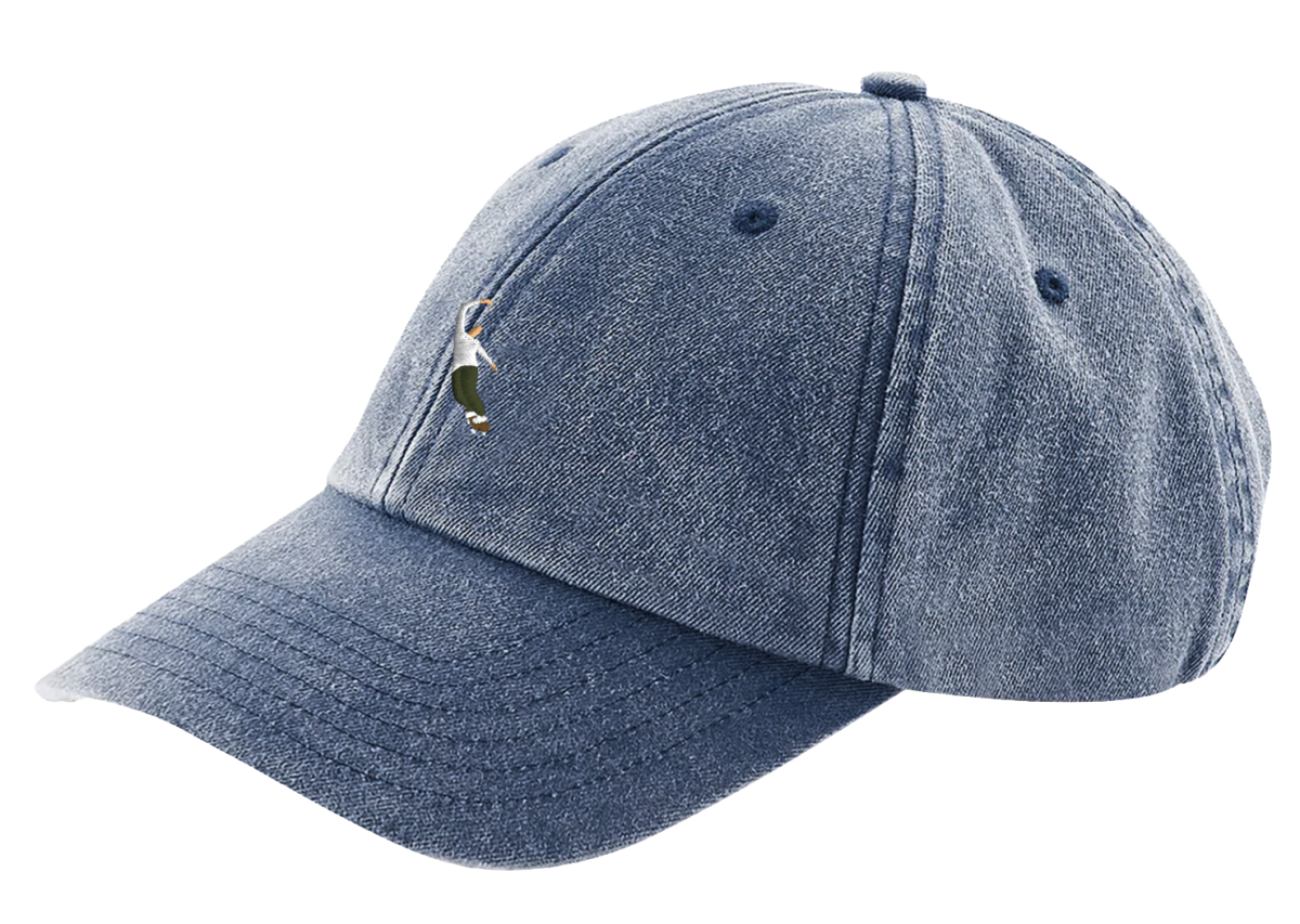 Magenta PWS Dad Hat Denim