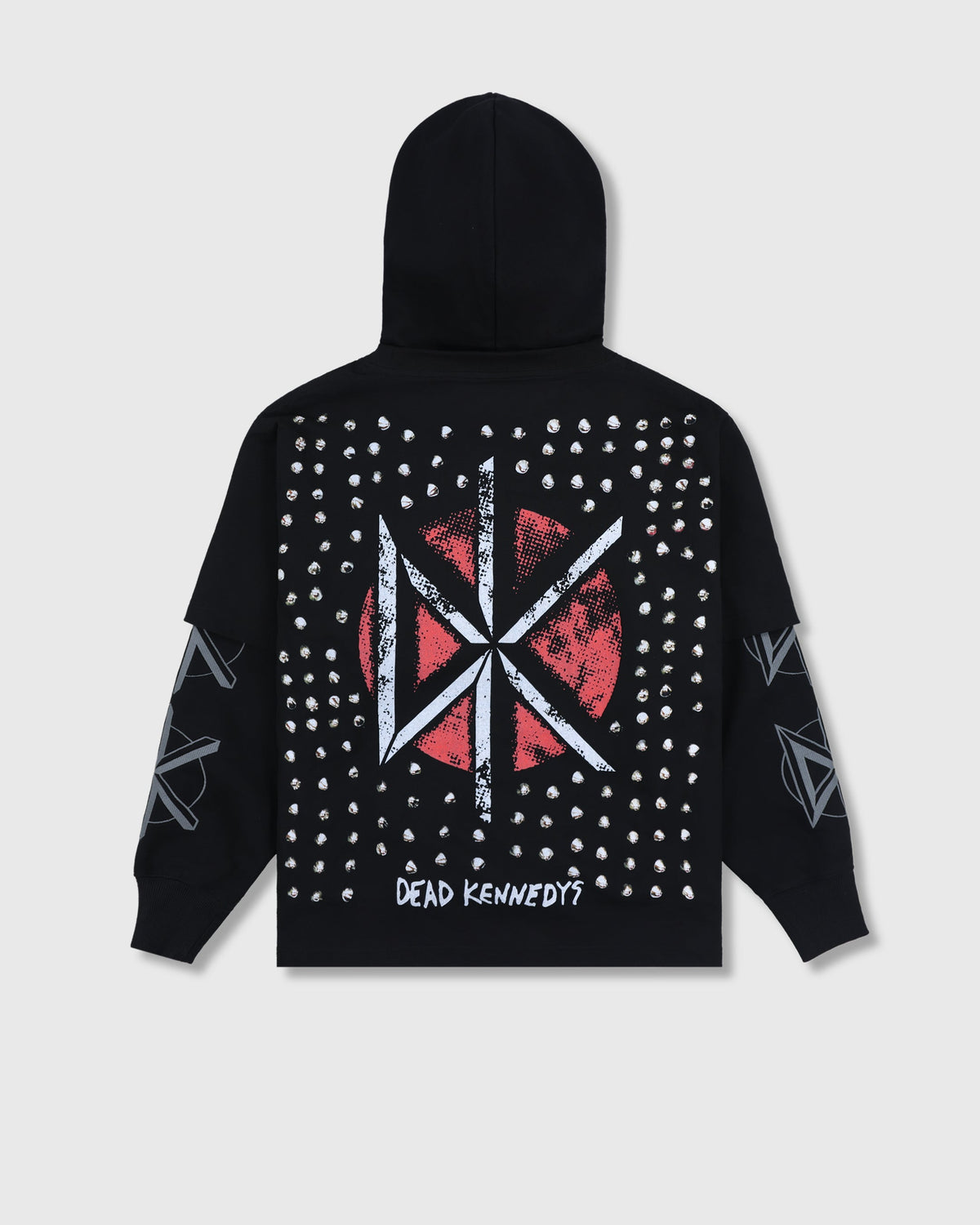 Pleasures Kennedys Layered Hoodie Black — black layered hoodie, Gallery Streetwear Canada