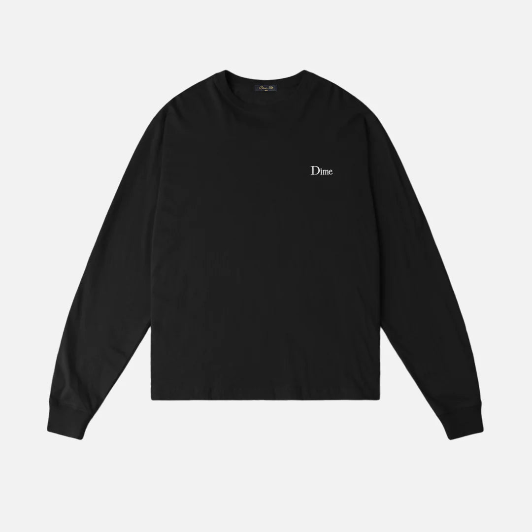 Dime MTL Small Logo LS Shirt - Black