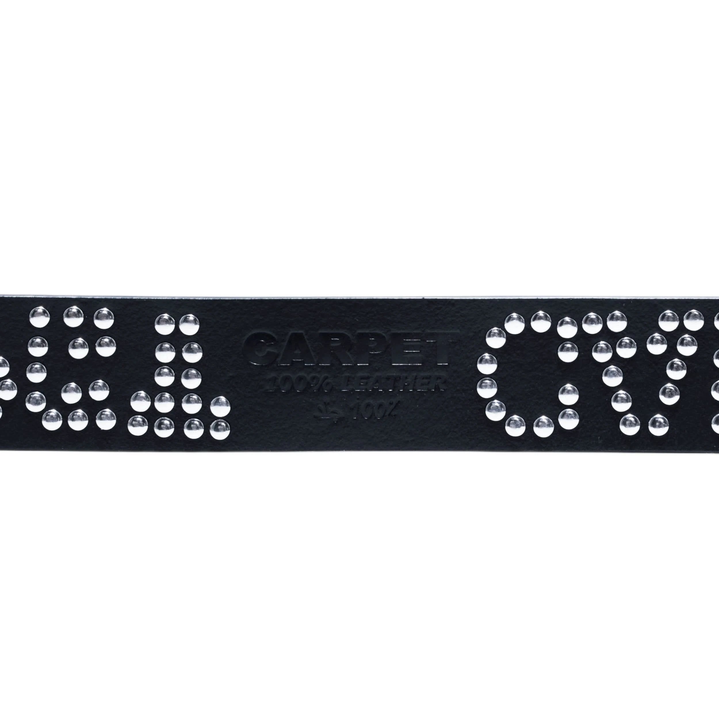 Carpet Company Riveted Leather Belt – Black