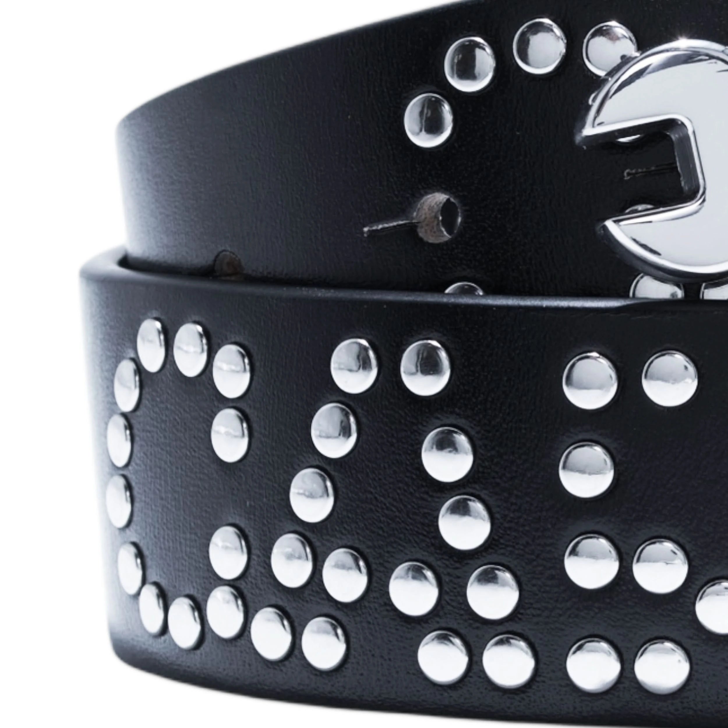 Carpet Company Riveted Leather Belt – Black