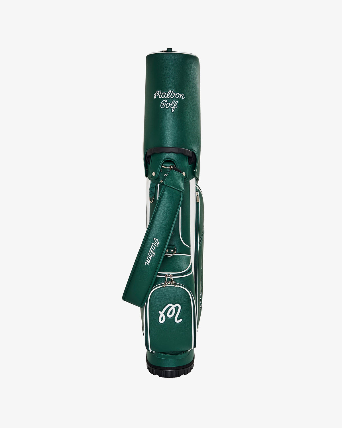 Malbon Golf Cart Bag forest, back view