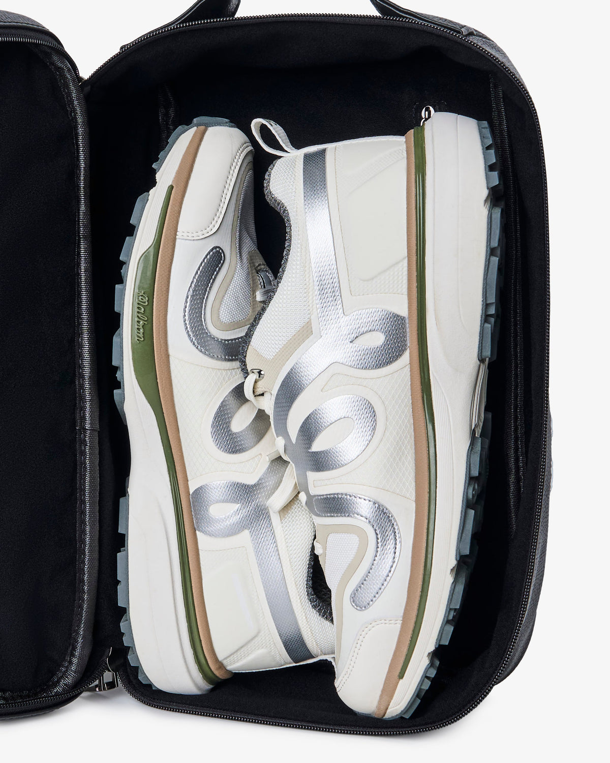 Malbon Golf Shoe Bag black, side view