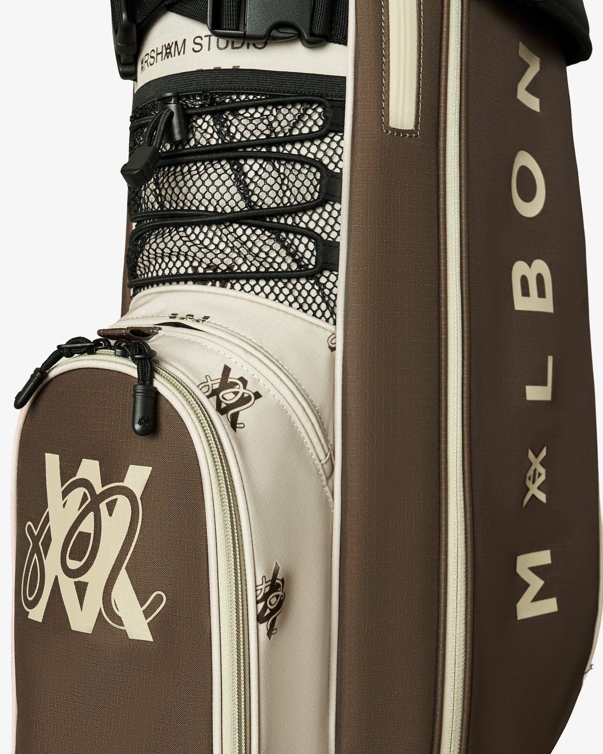 Malbon Golf x Daniel Arsham Monogram Walking Bag – Multi — product view, Malbon monogram golf walking stand bag, Gallery Streetwear Canada