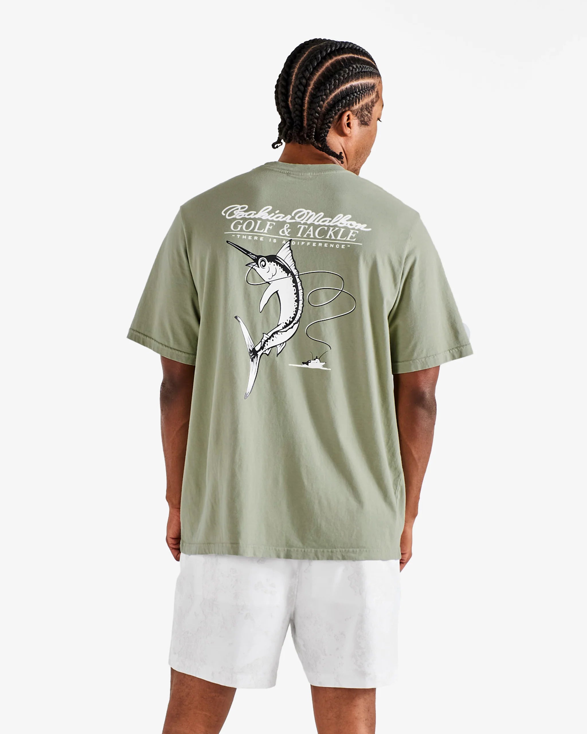 Malbon Golf Bermuda Bahiar Tee – Seagrass