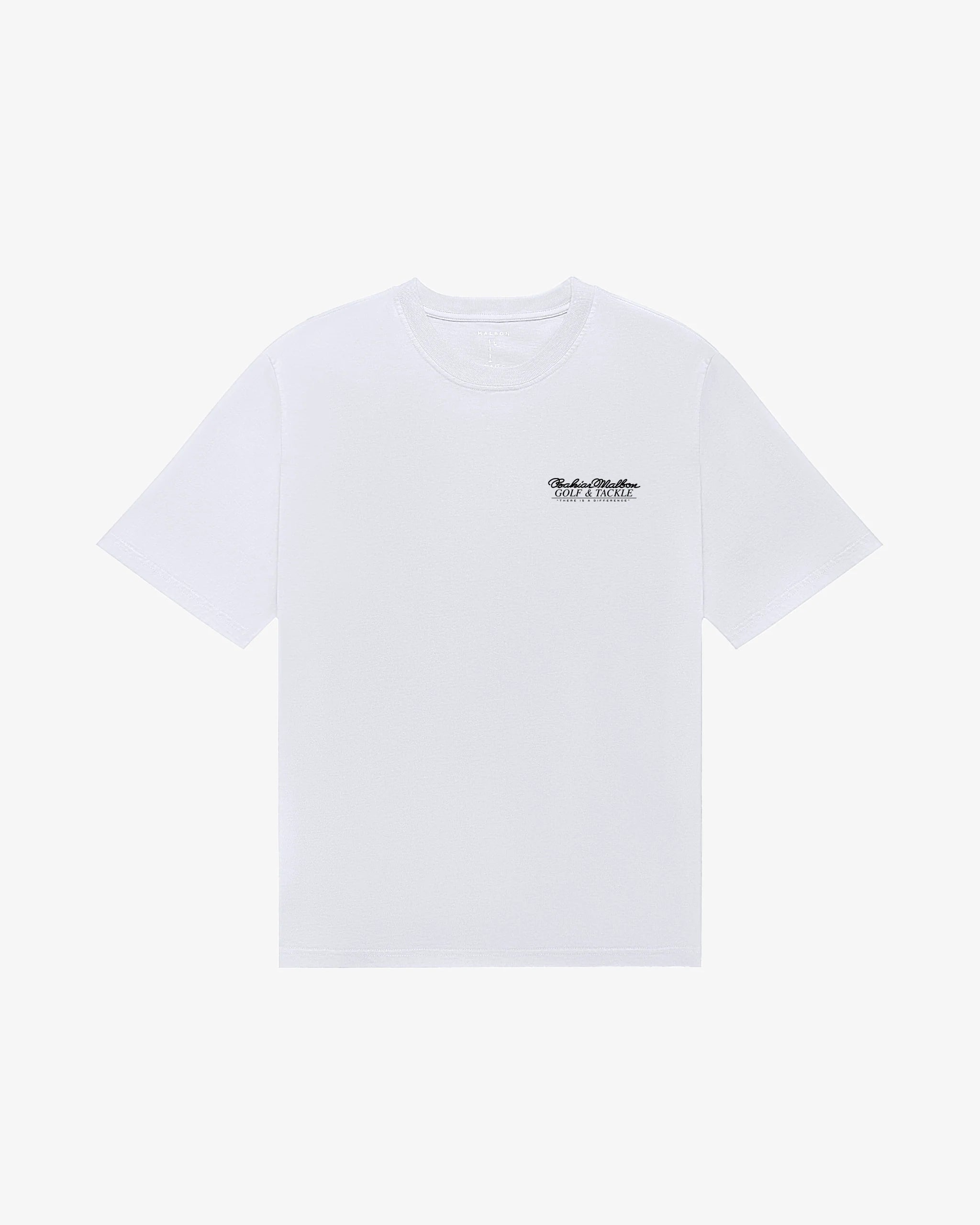 Malbon Golf Bermuda Bahiar Tee – White