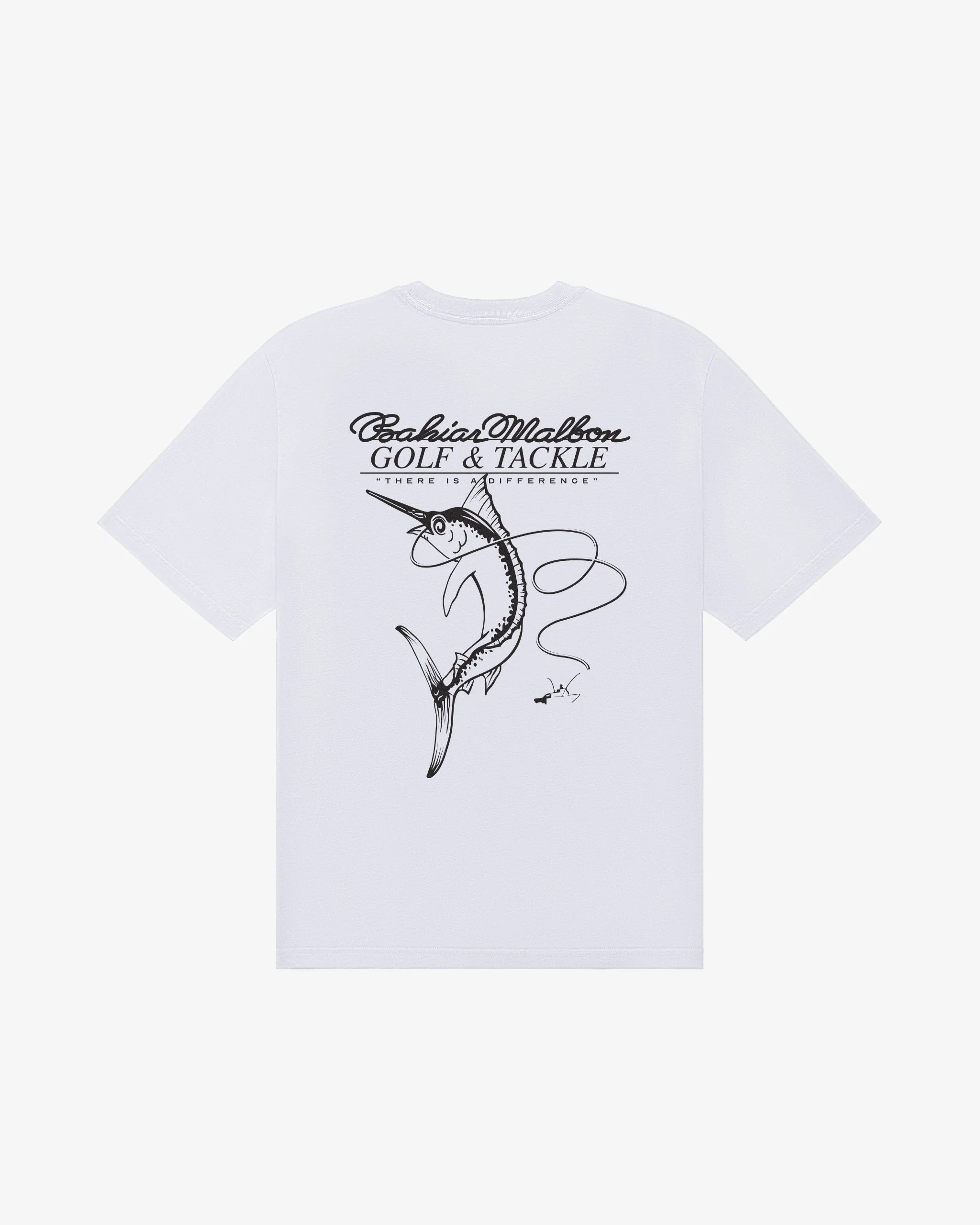 Malbon Golf Bermuda Bahiar Tee – White