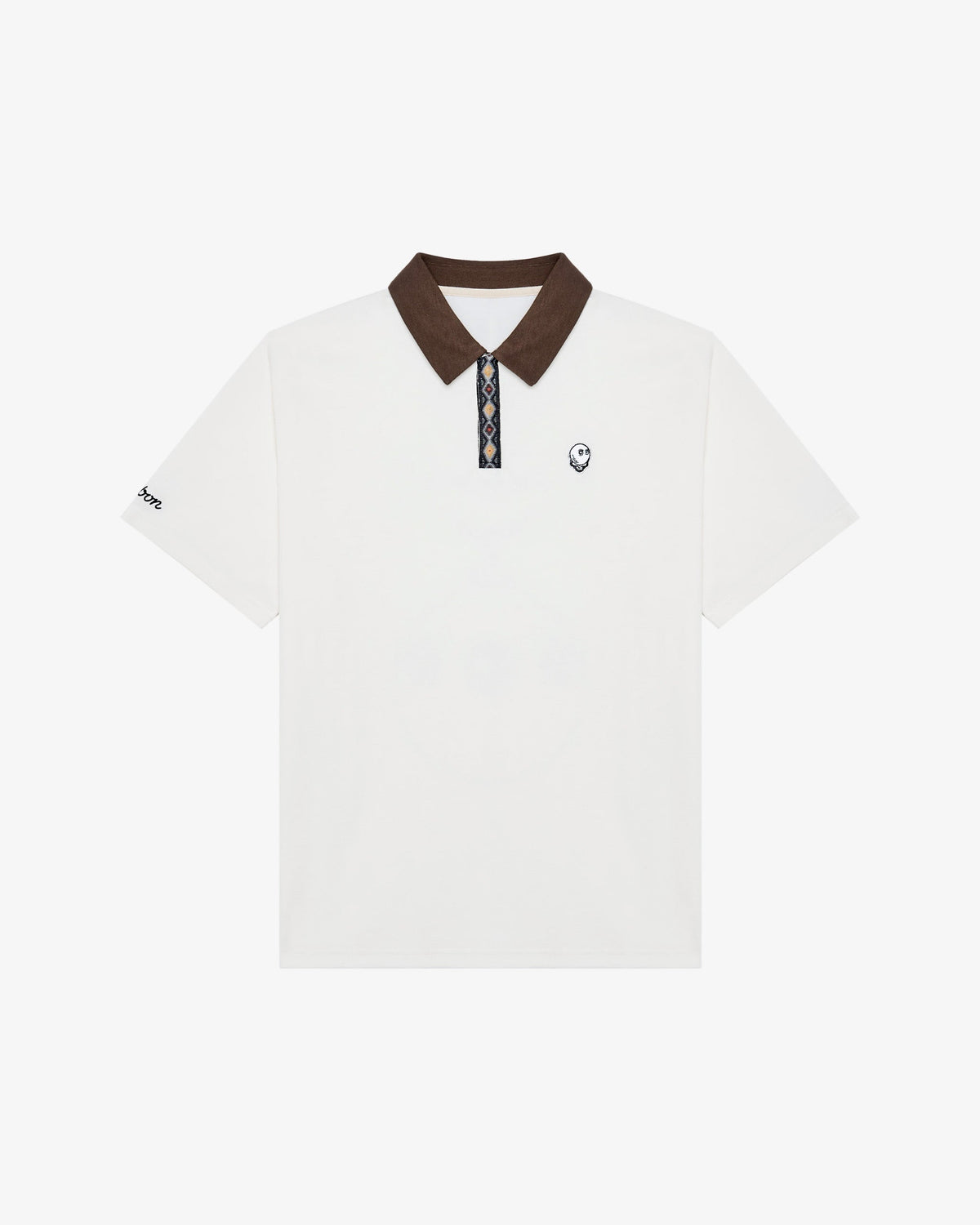 Malbon Golf x Grateful Dead Fairway Dancing Buckets Polo in ivory, front