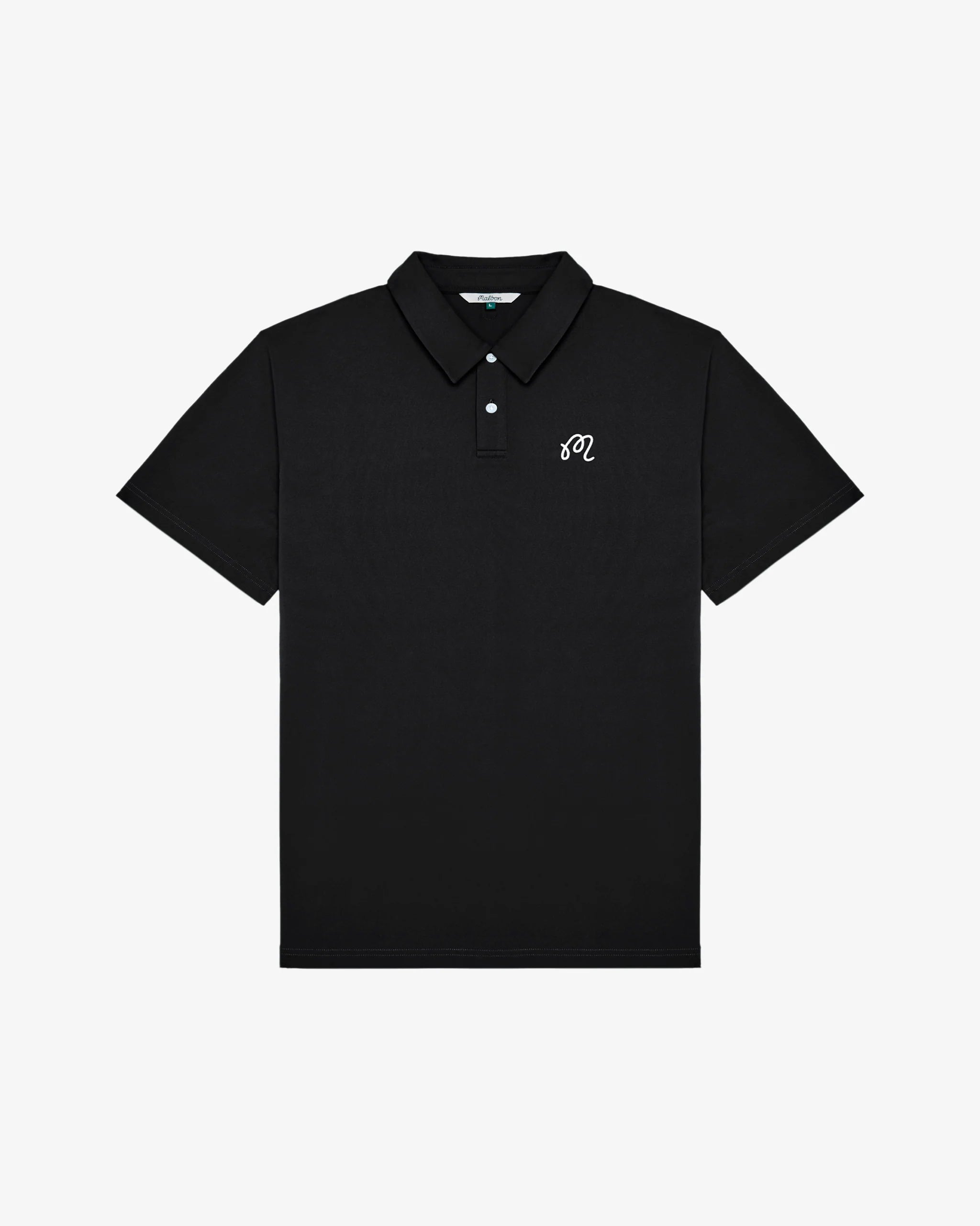 Malbon Golf Fairway Polo Black Polo