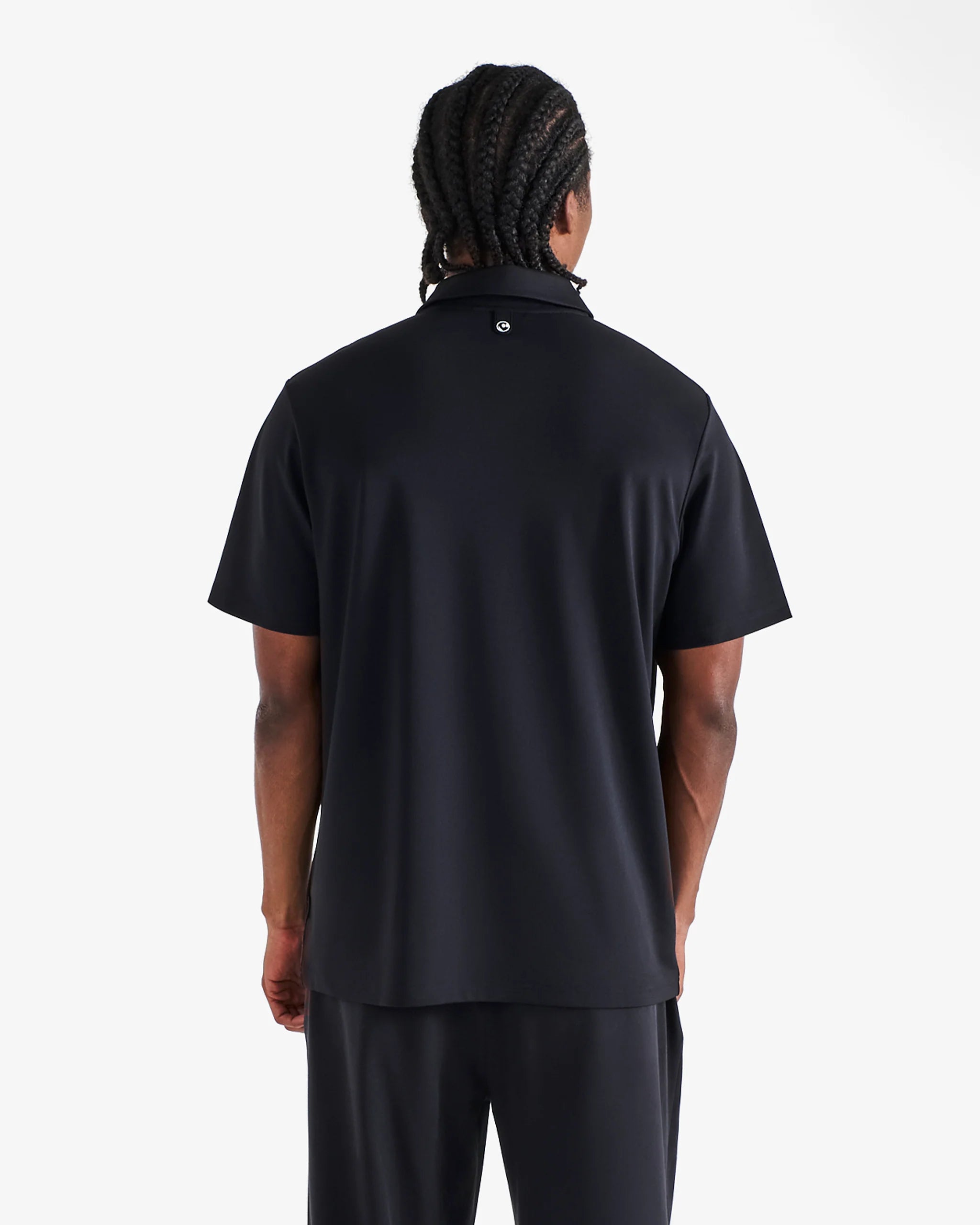 Malbon Golf Fairway Polo Black Polo