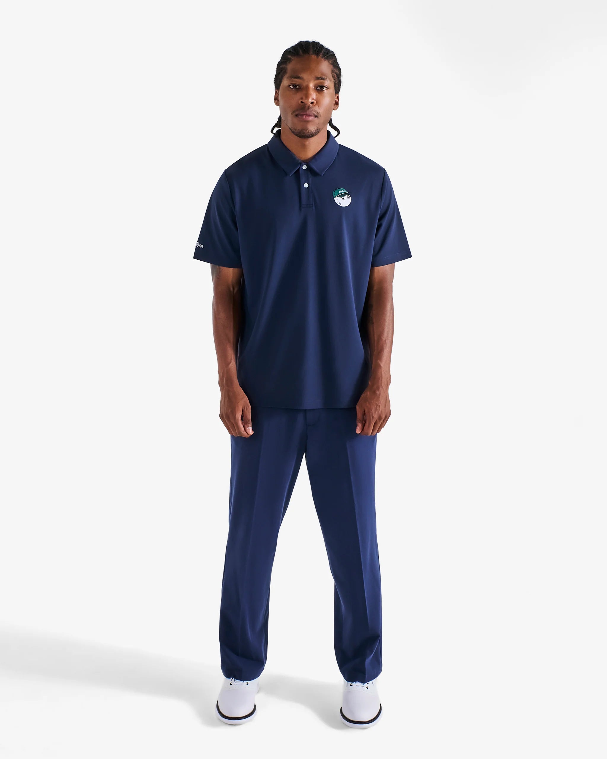 Malbon Golf Fairway Baldwin Polo Navy