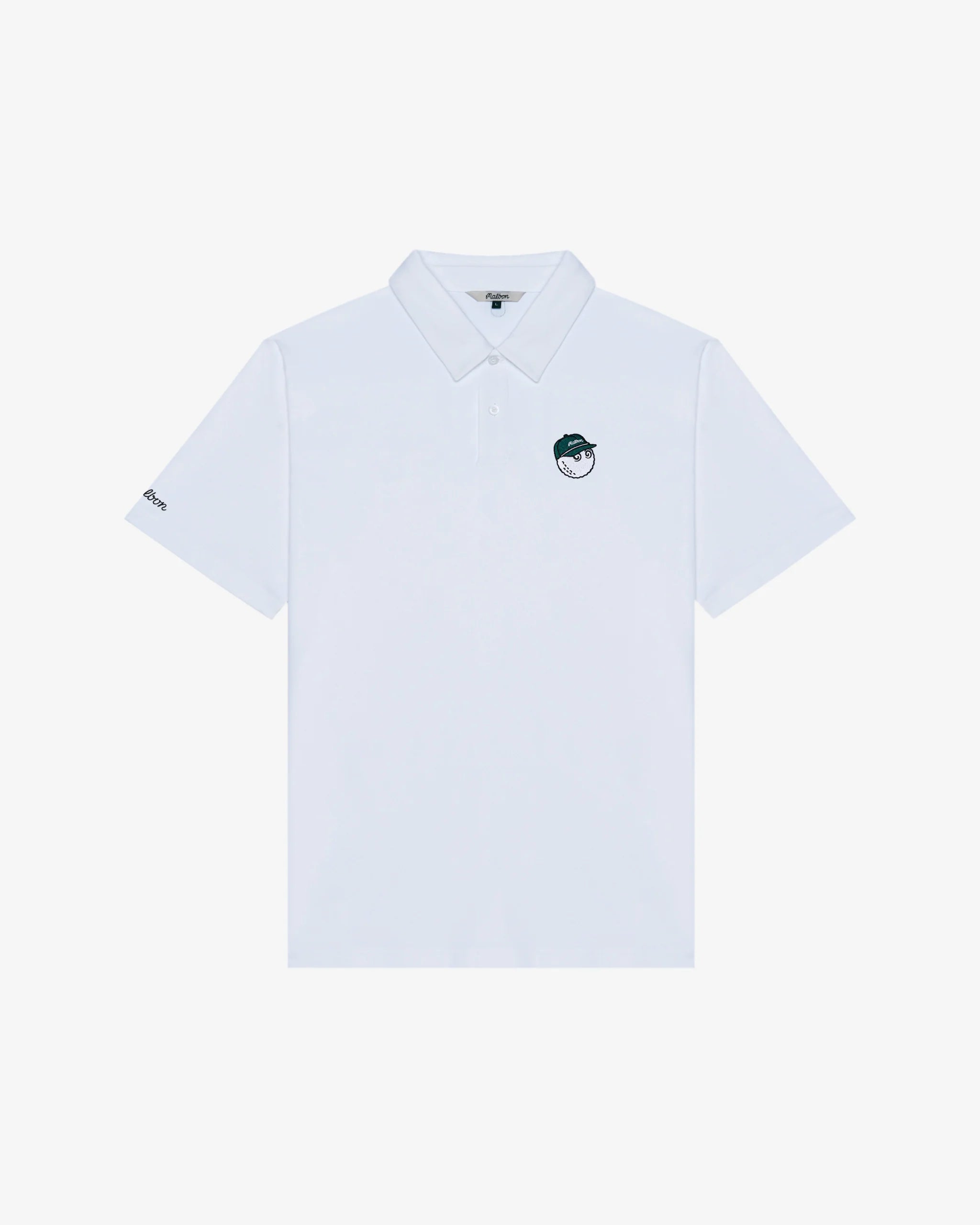 Malbon Golf Fairway Baldwin Polo White
