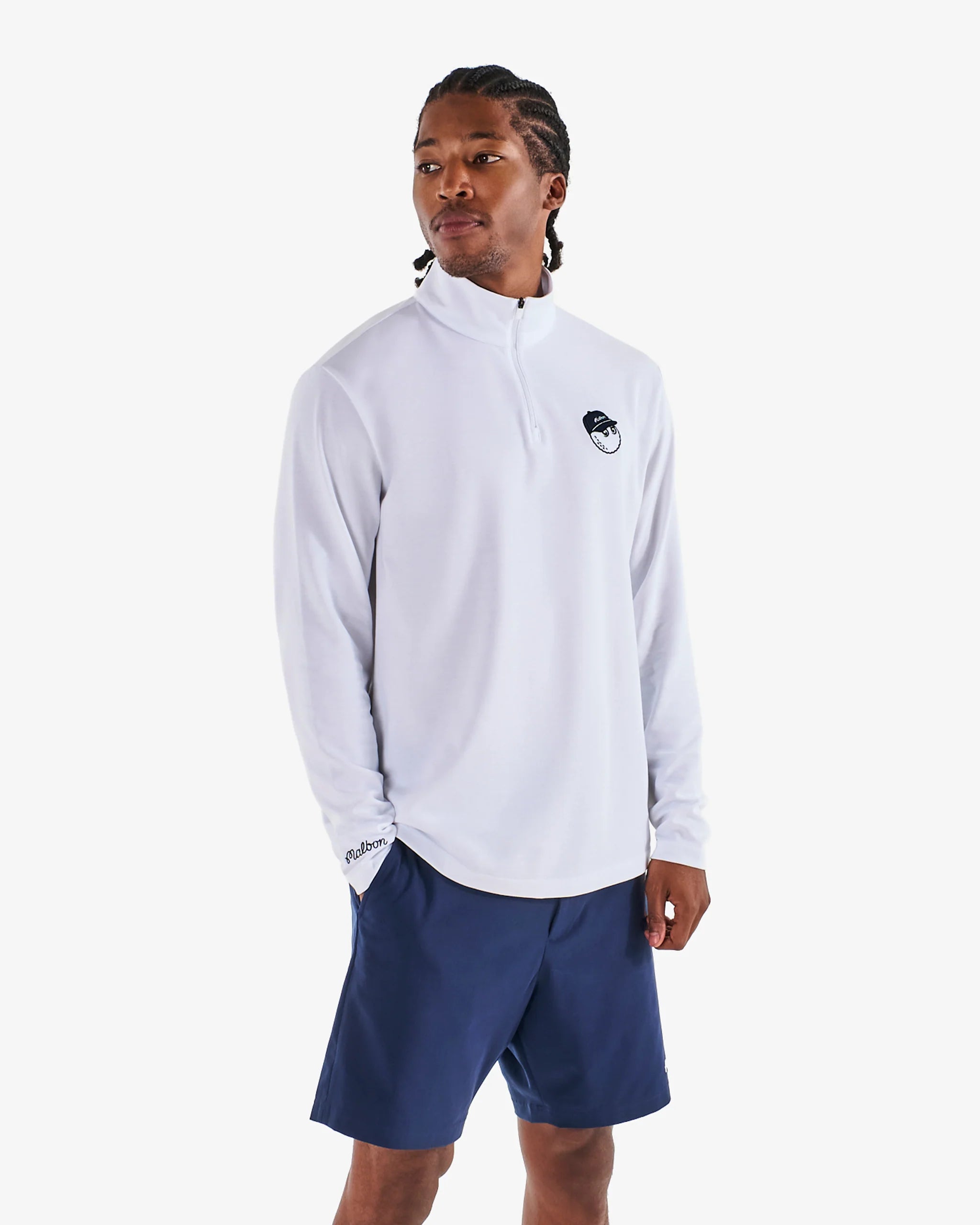 Malbon Ripley Coolcore Shorts Navy