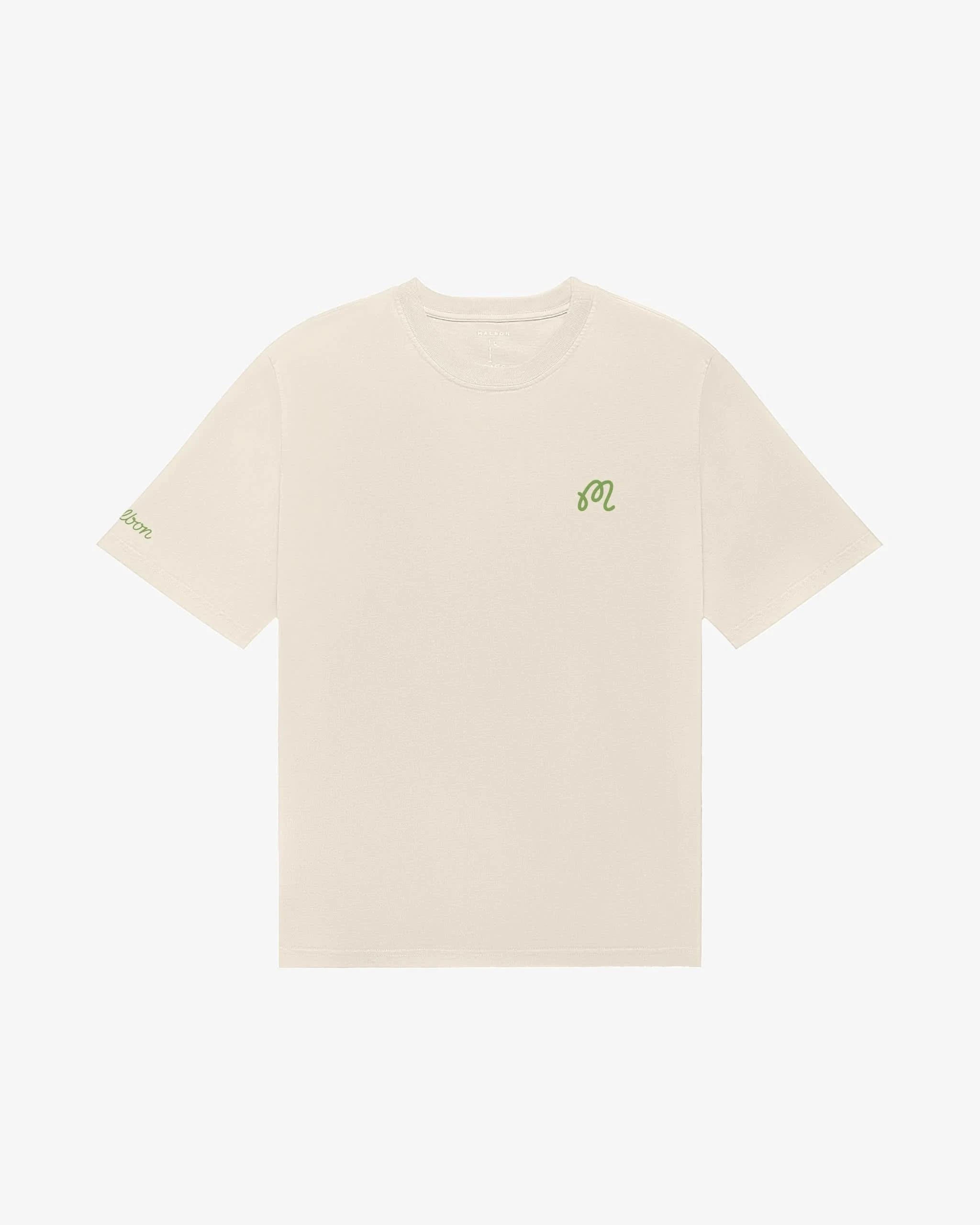 Malbon Golf Bermuda Foraging Tee – Ivory