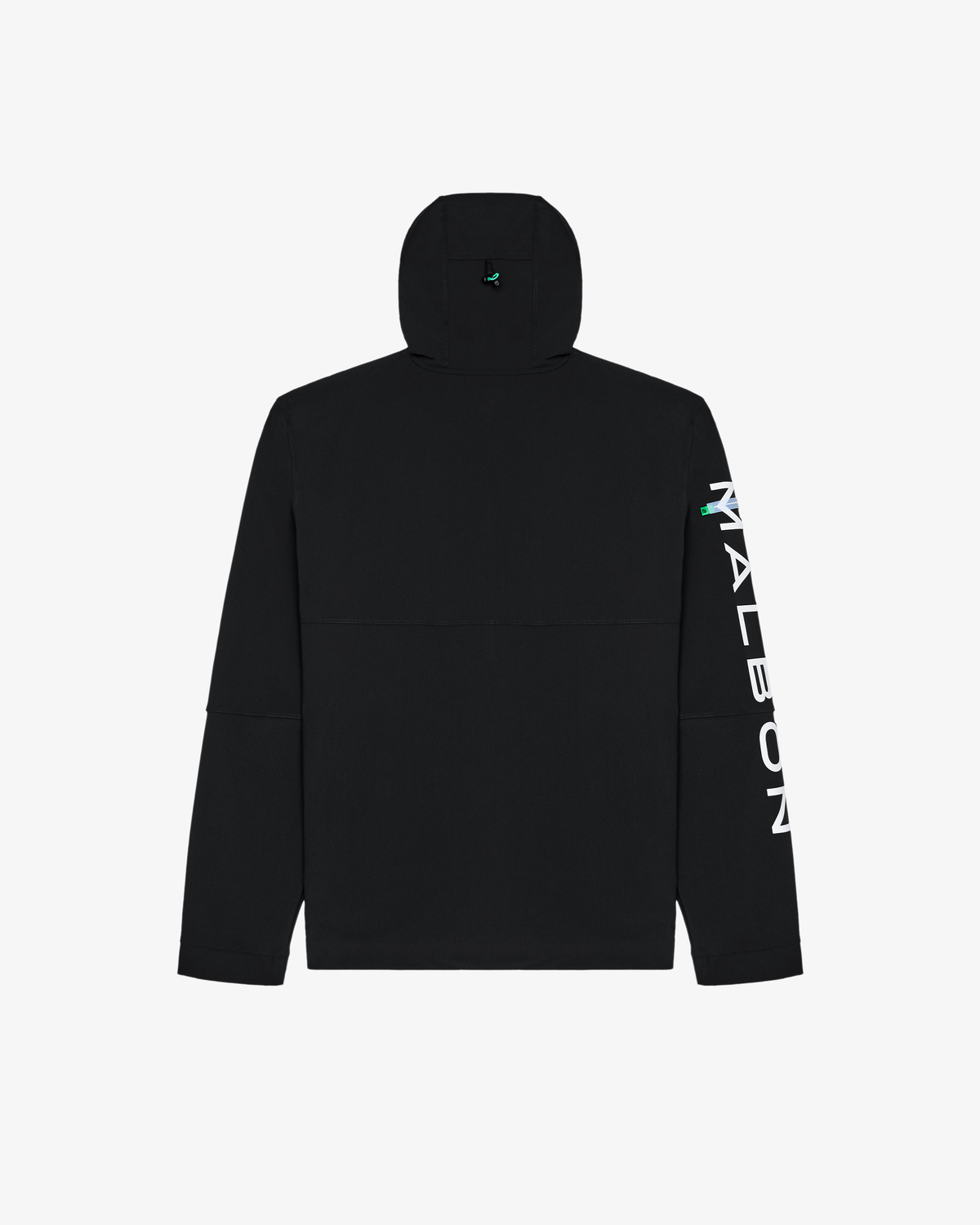 Malbon Golf Performance Shell Jacket black, drawcord and velcro cuff detail