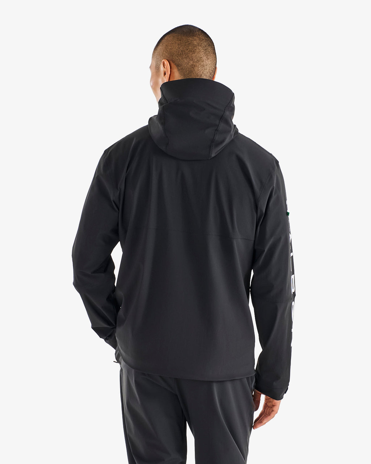 Malbon Golf Performance Shell Jacket black, back view