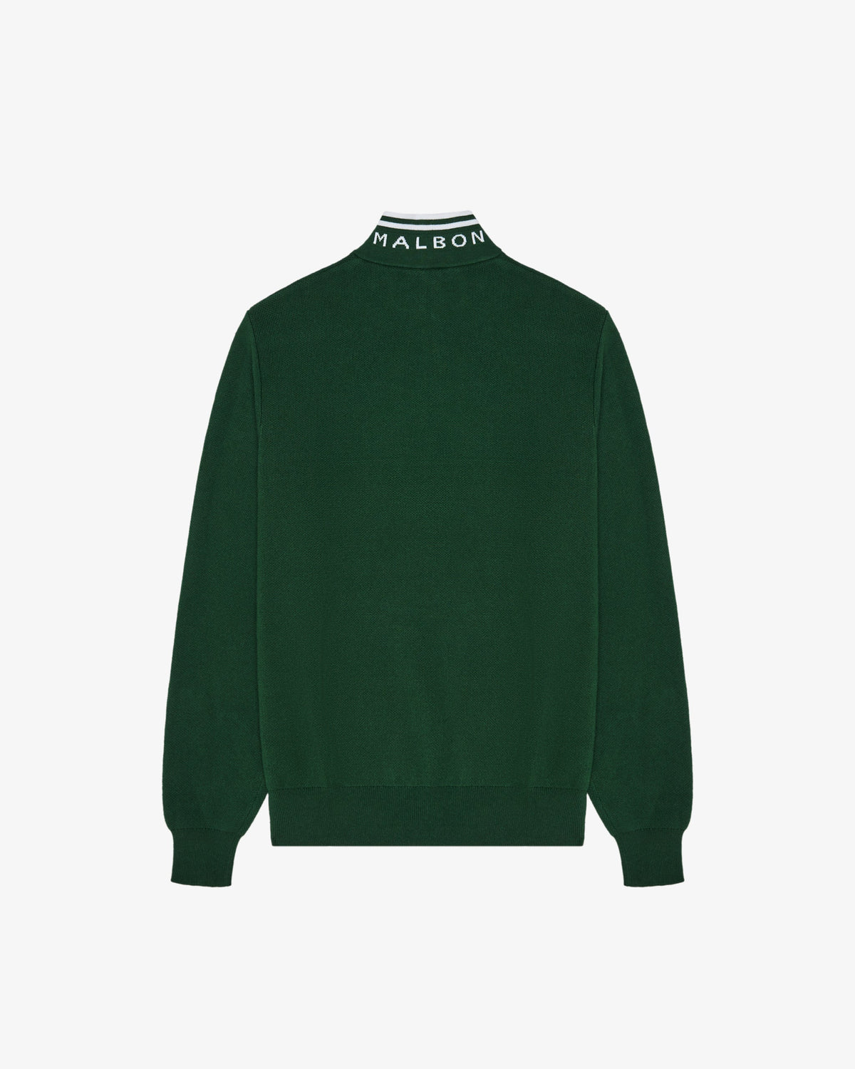Malbon Golf Sorrel Sweater forest, embroidered M script on left chest