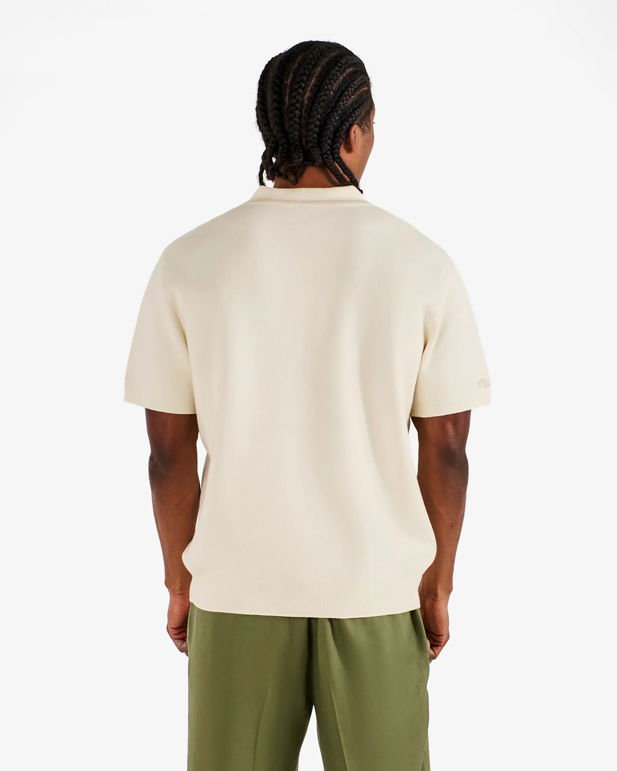 Malbon Golf Habana Polo Cream