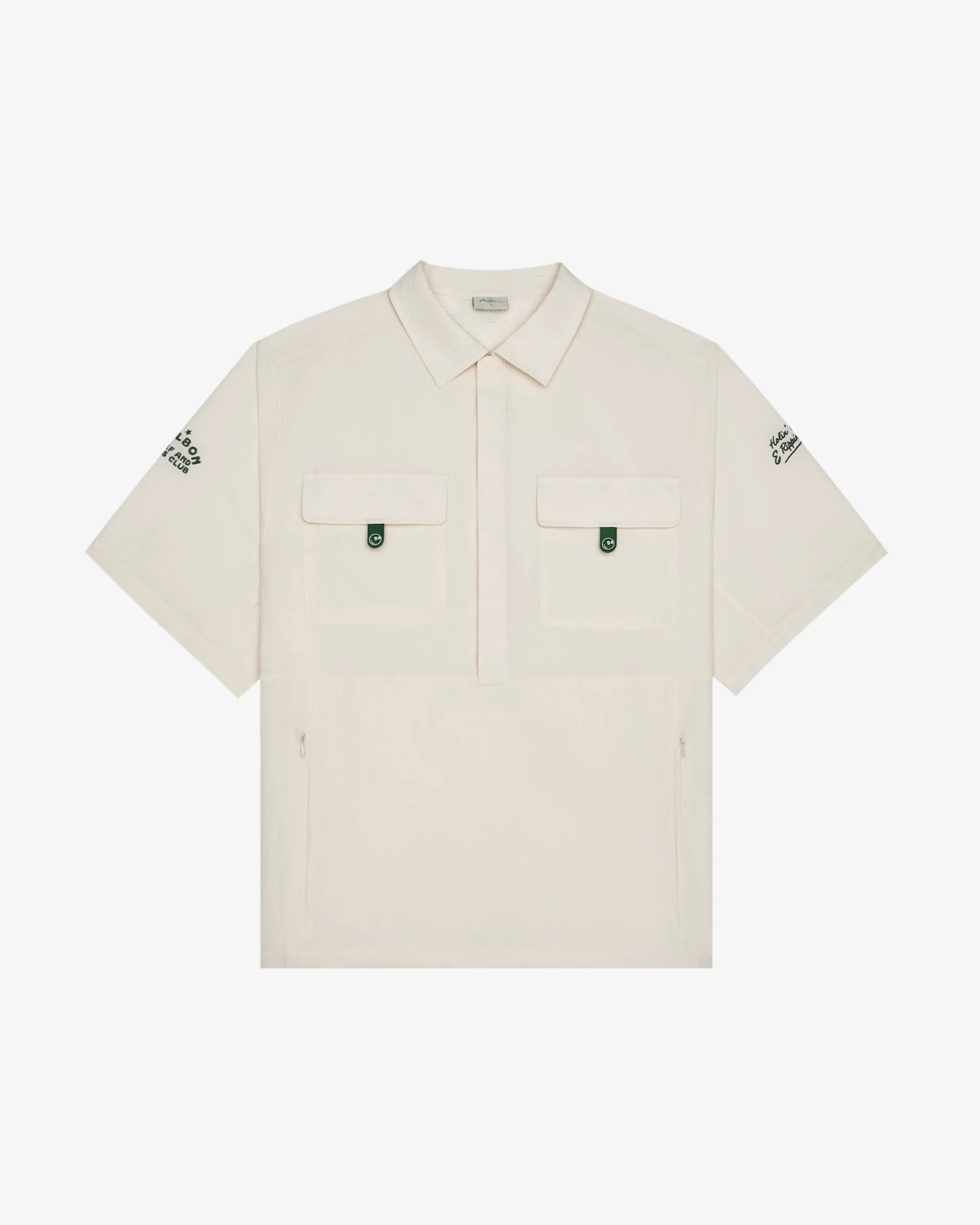 Malbon Golf Bass Club Seersucker Windshirt