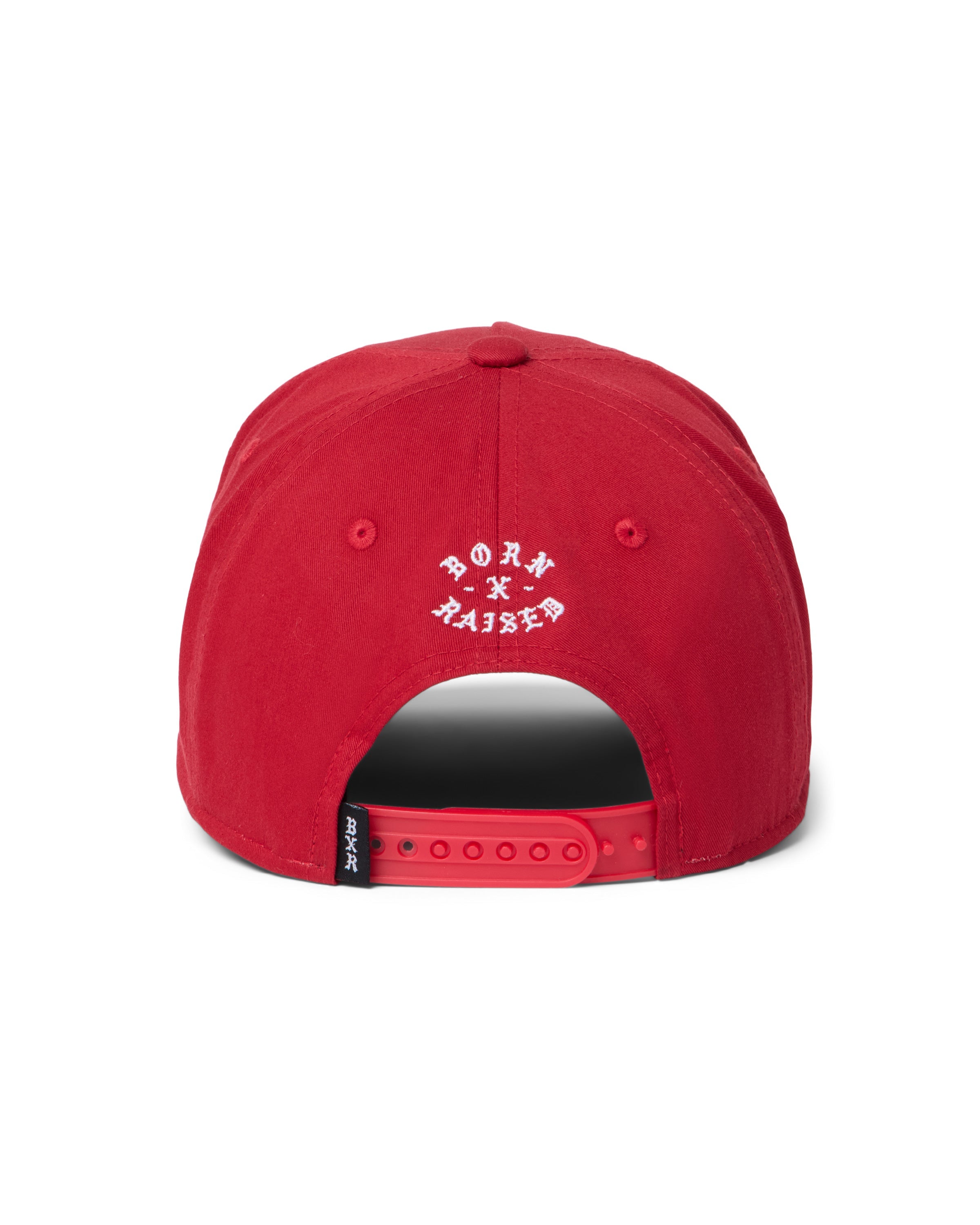 Born X Raised Paranoia Crest Snapback - Cardinal - side
