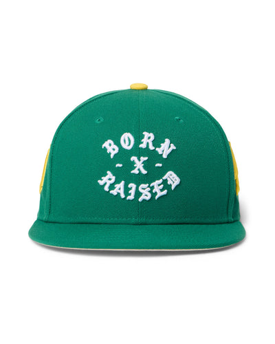 Born X Raised Paranoia Rocker Fitted – Kelly Green / Yellow