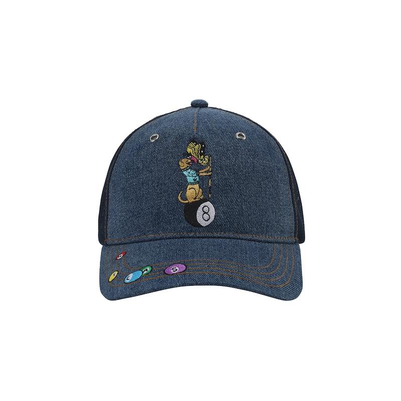 Hélas Pooldog Denim Cap Washed Indigo side