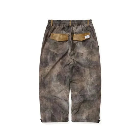 BS Rabbit Vertical Applique Wide Ventilation Pants – Wood Brown
