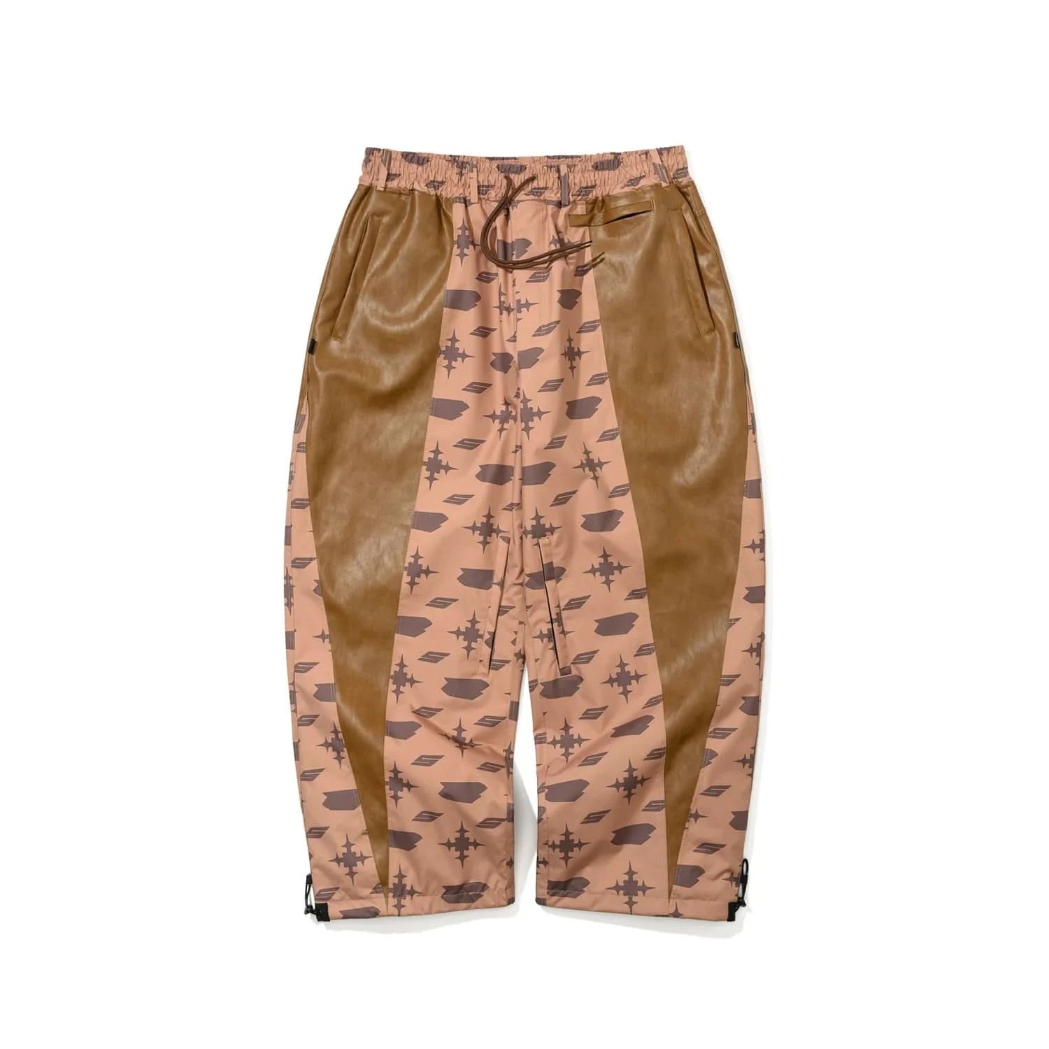 BS Rabbit JS Cut Panel Wide Ventilation Pants – Brown