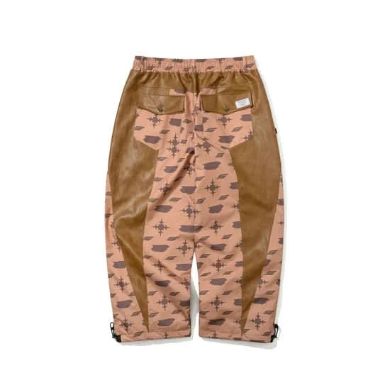 BS Rabbit JS Cut Panel Wide Ventilation Pants – Brown