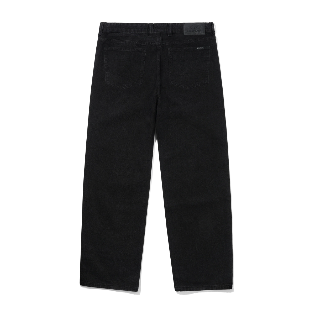 Butter Goods Relaxed Denim Jeans Flat Black — product shot